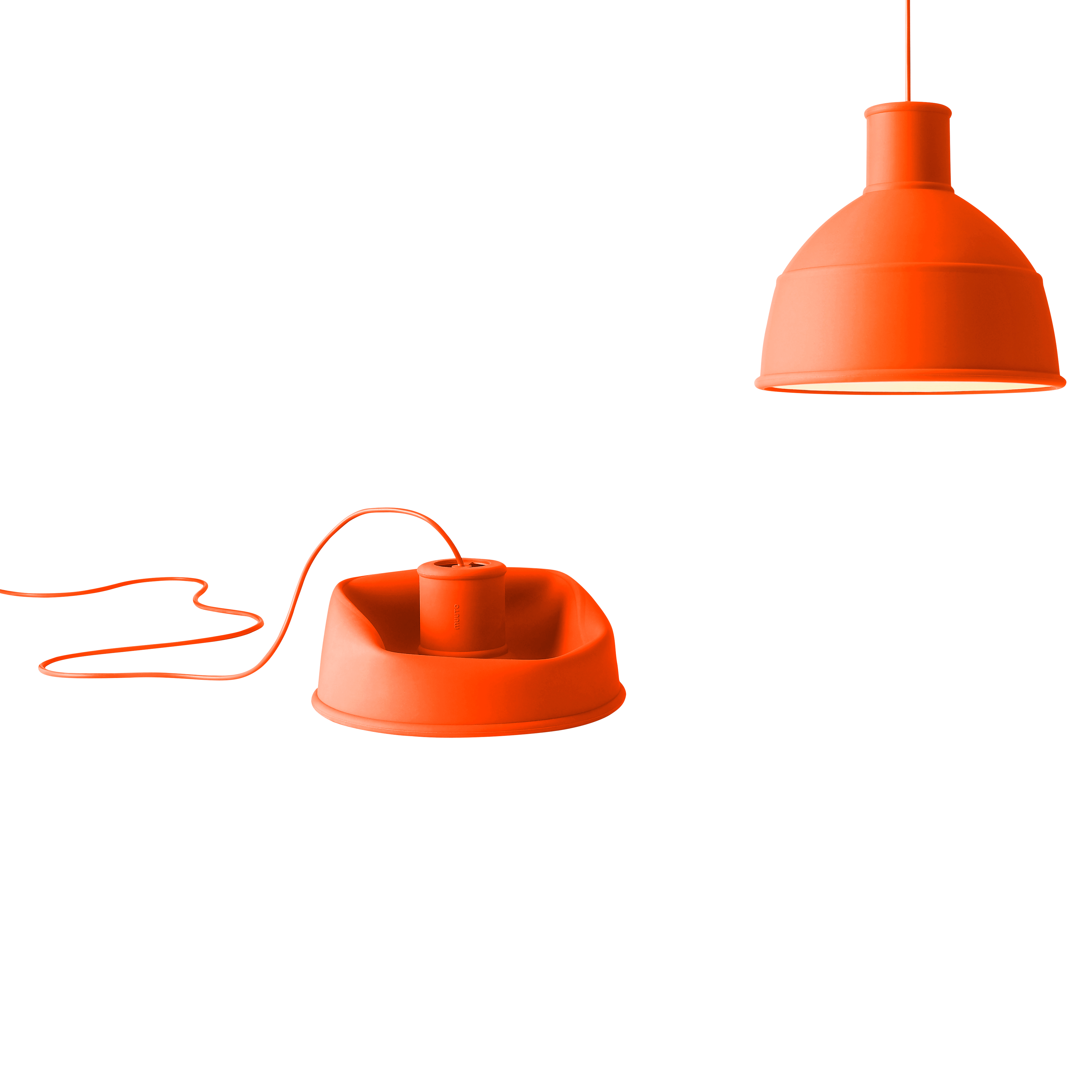 Závěsné svítidlo UNFOLD oranžové