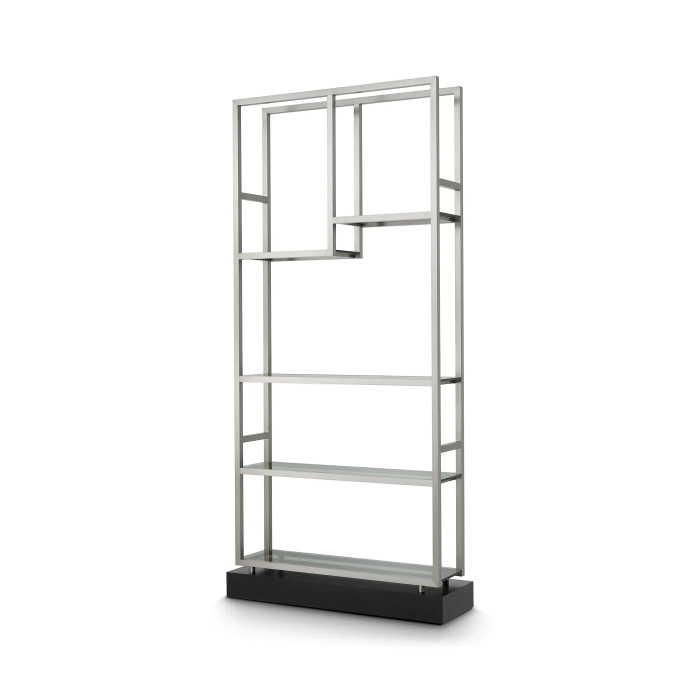 Regál CORRADO I stříbrný