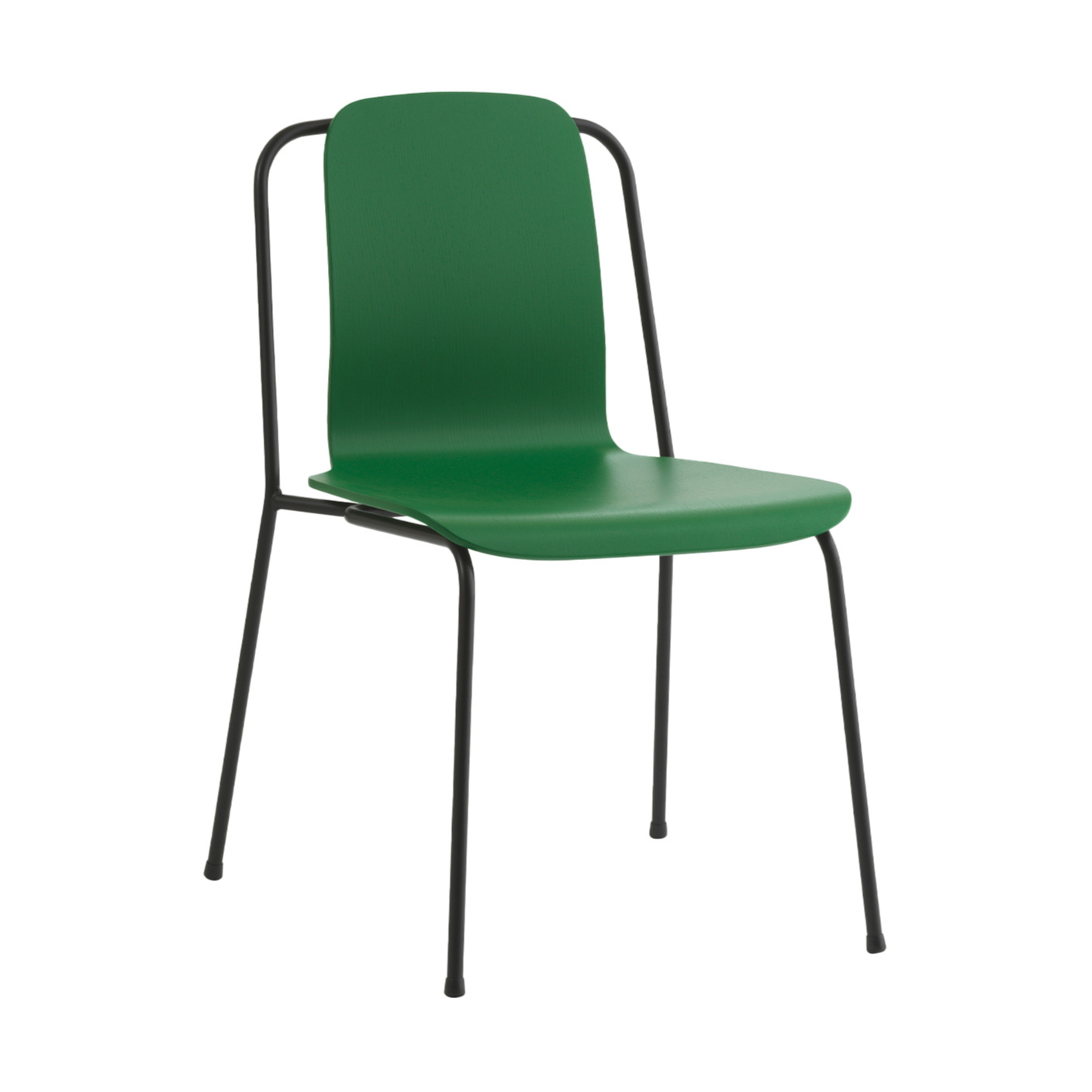 Studio Green Jesion Veneer chair with a black base