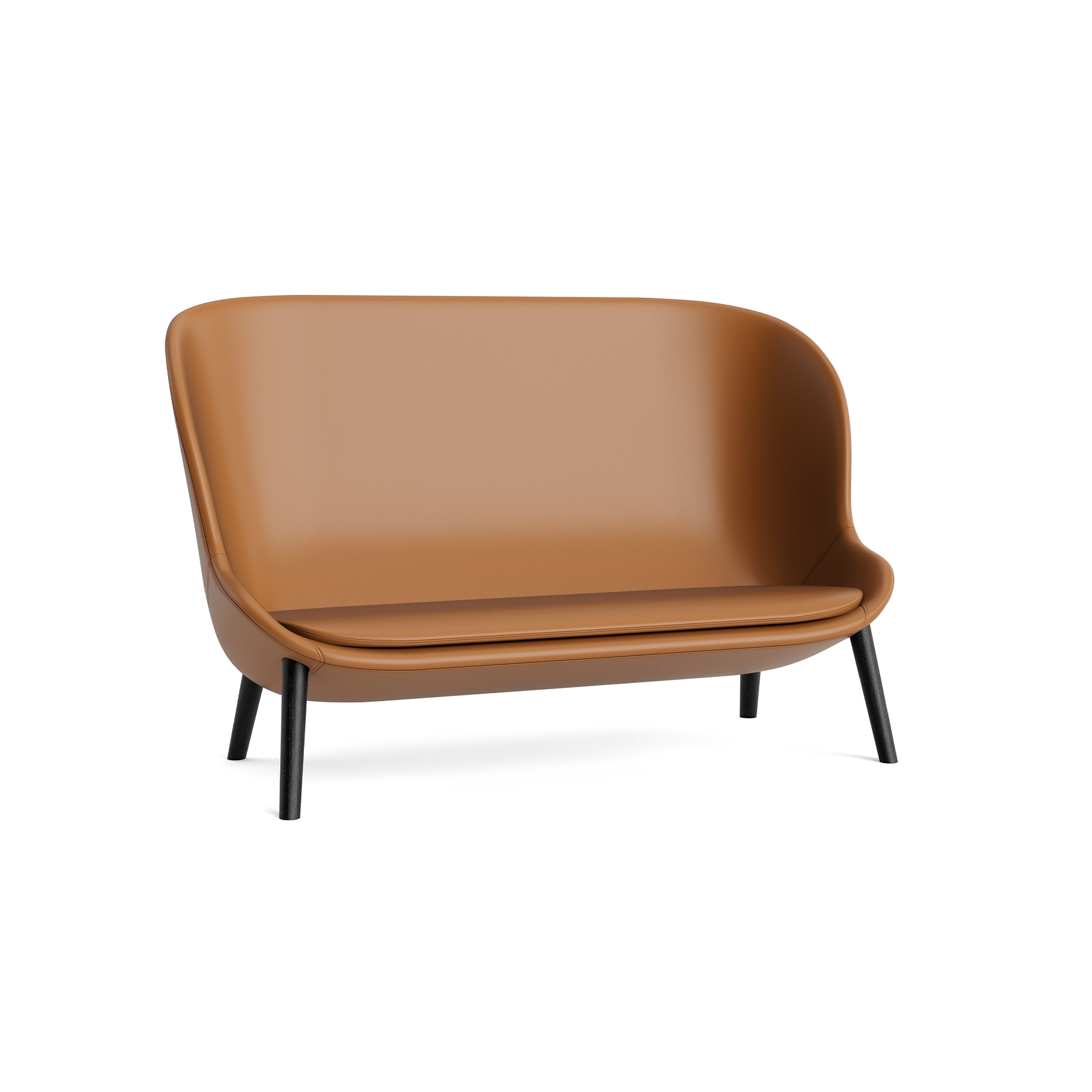 Pohovka čalouněná HYG s černým dubovým podstavcem