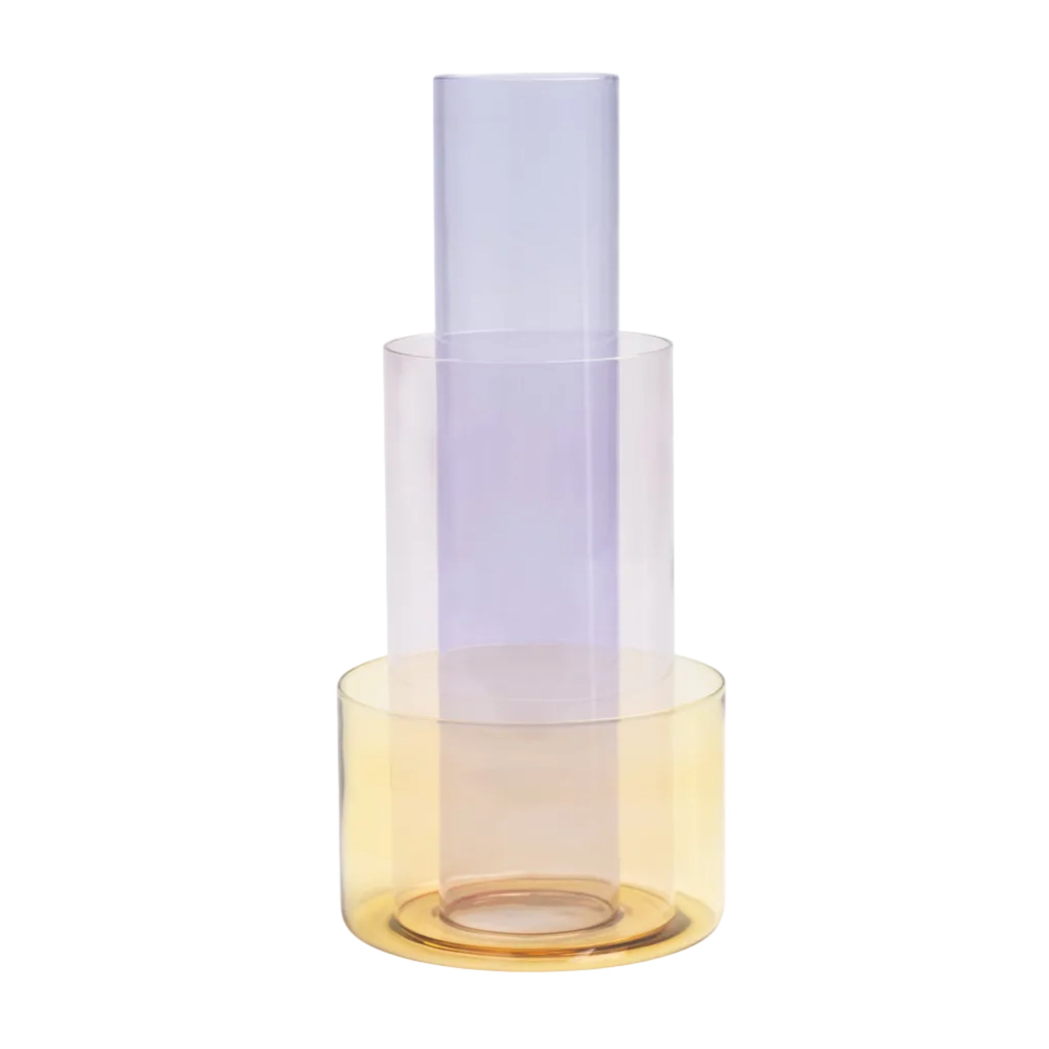 Váza AMPHI fialová s růžovou a žlutou