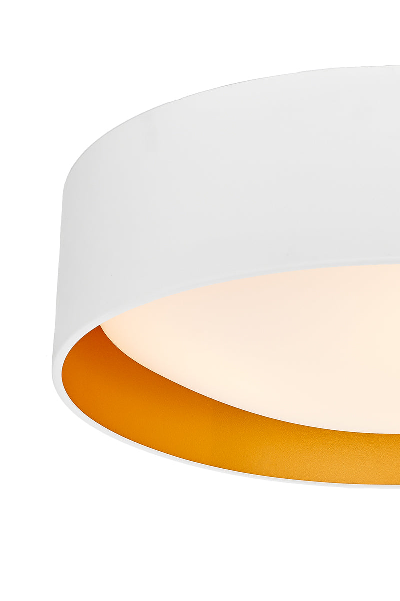 VERO ceiling light white with gold center