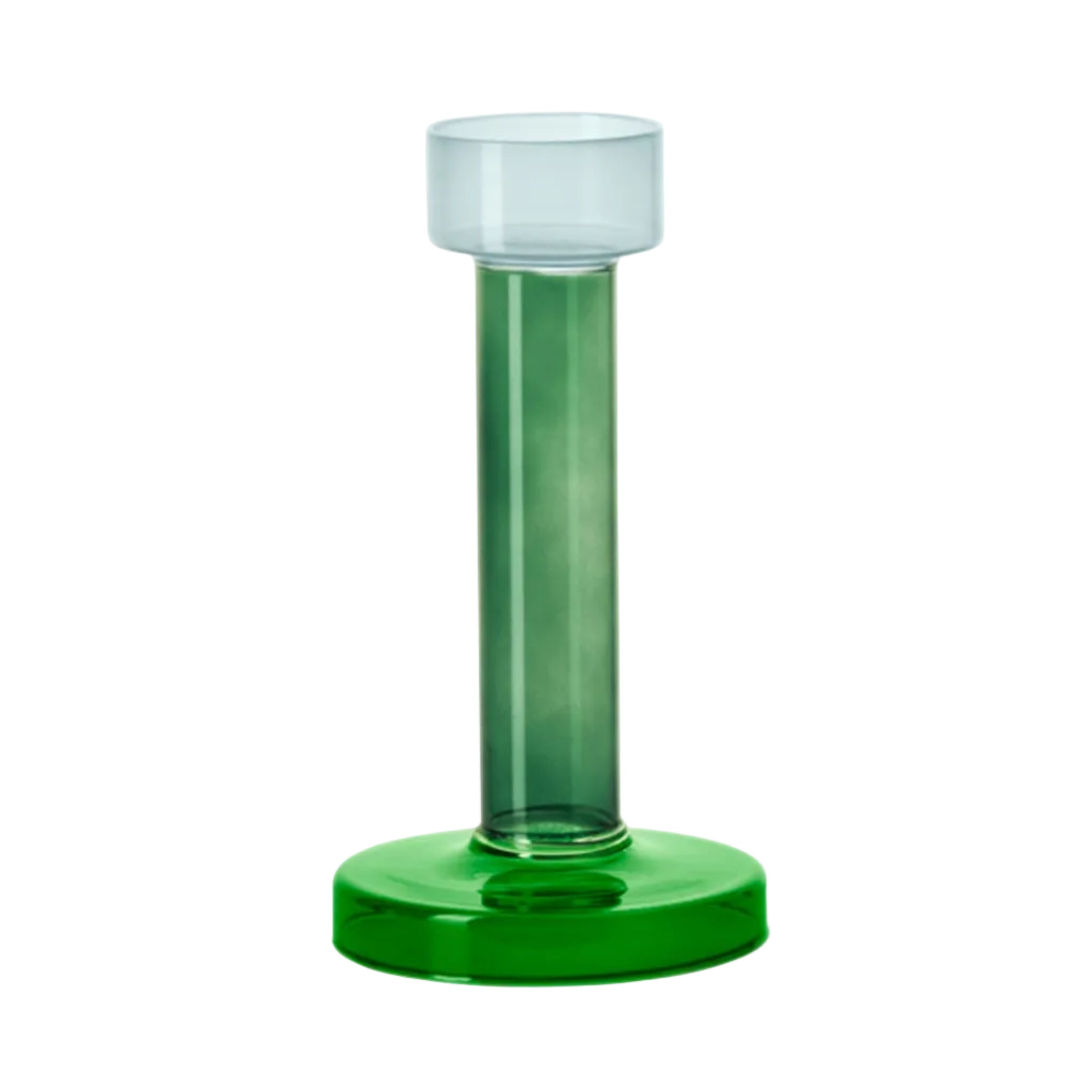 Svícen na tealight BOLE zelený s modrým