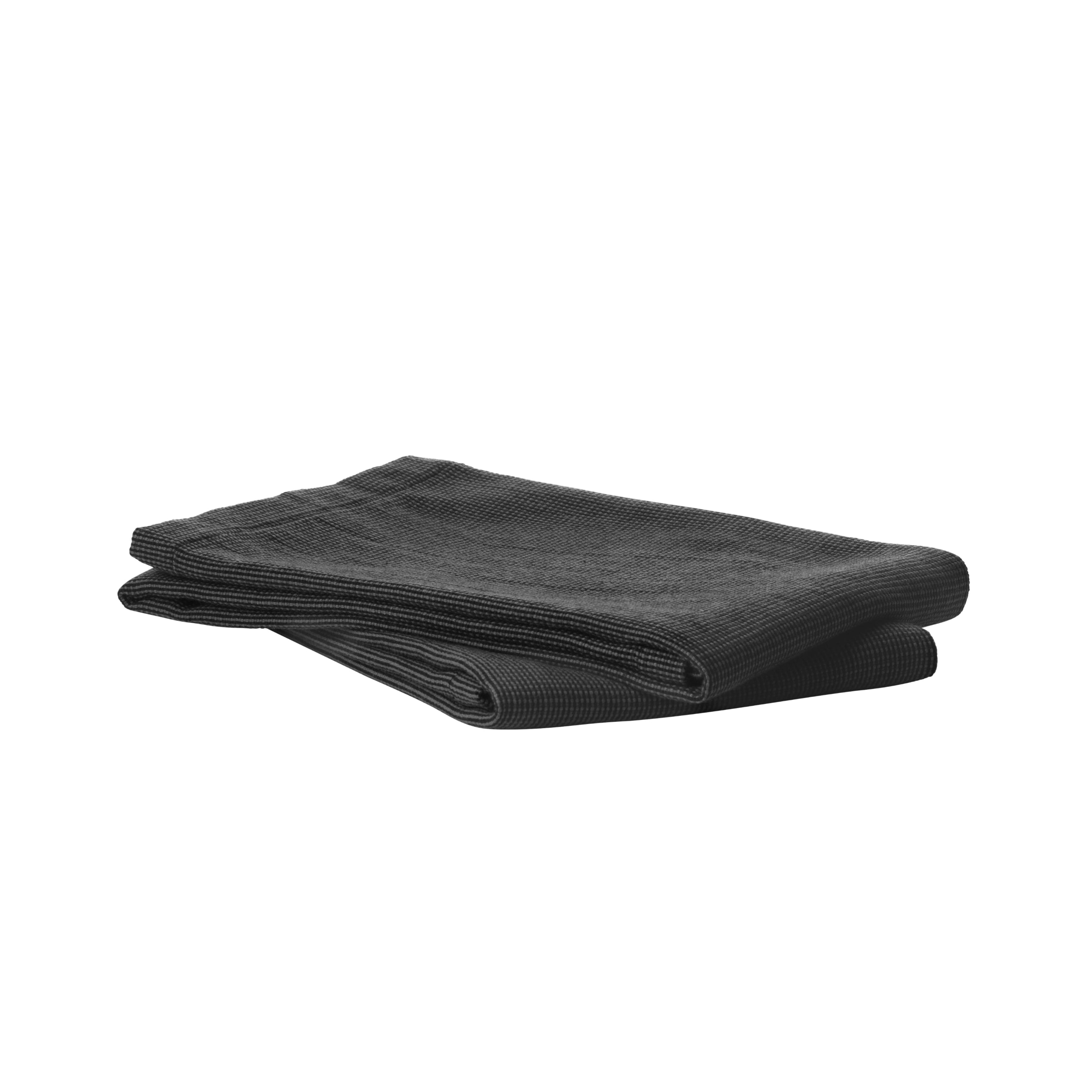 VIPP Black Cotton Kitchen Towel Set