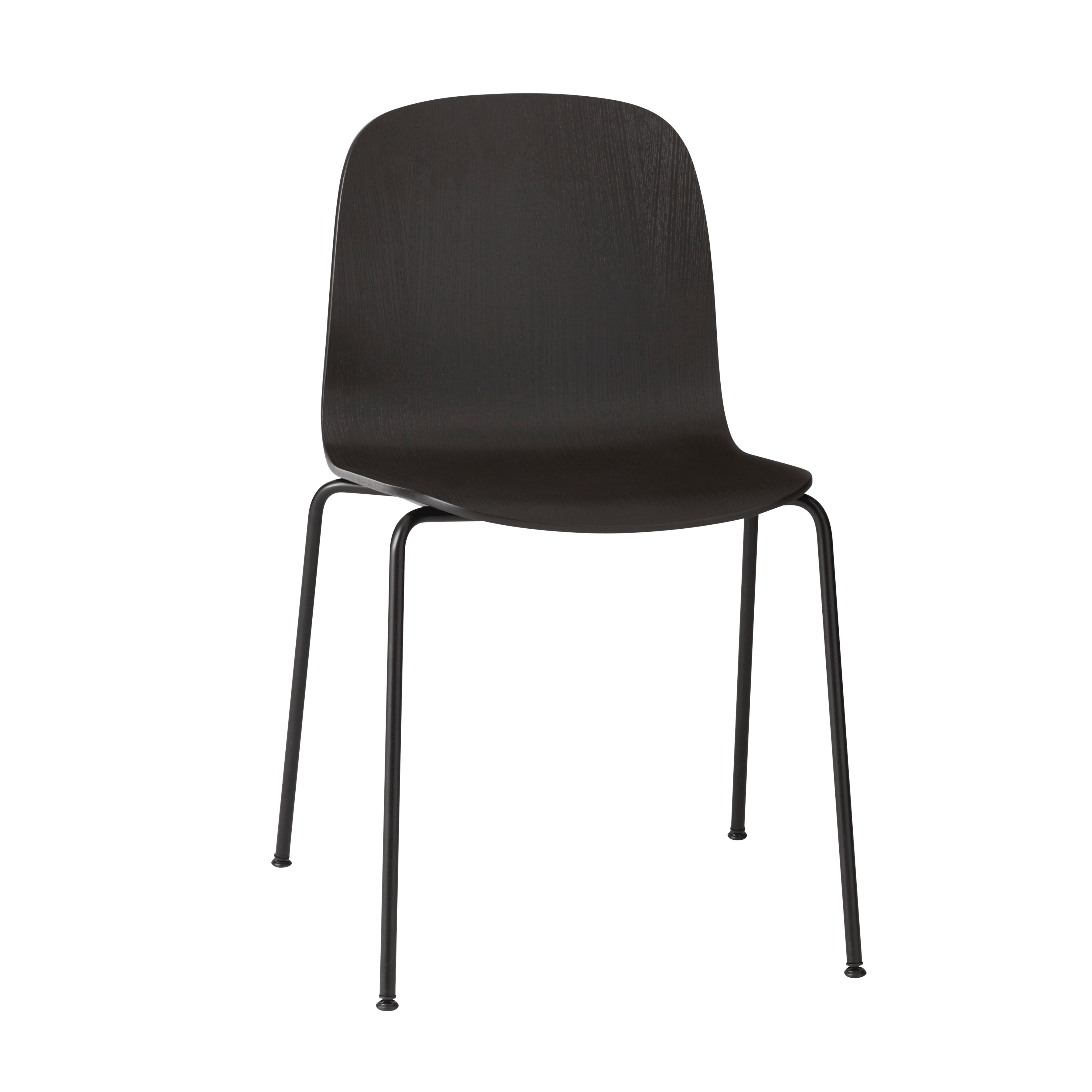 VISU Chair in Black with Steel Base
