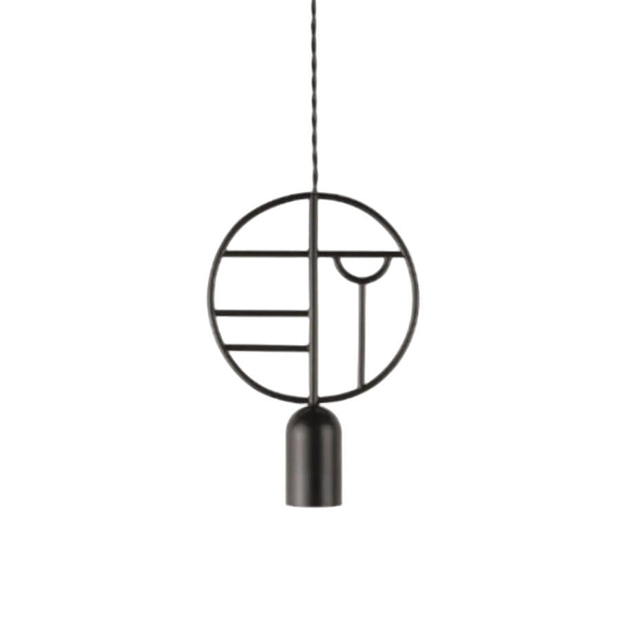 Závěsná lampa WOODEN DOTS WD01 grafitová