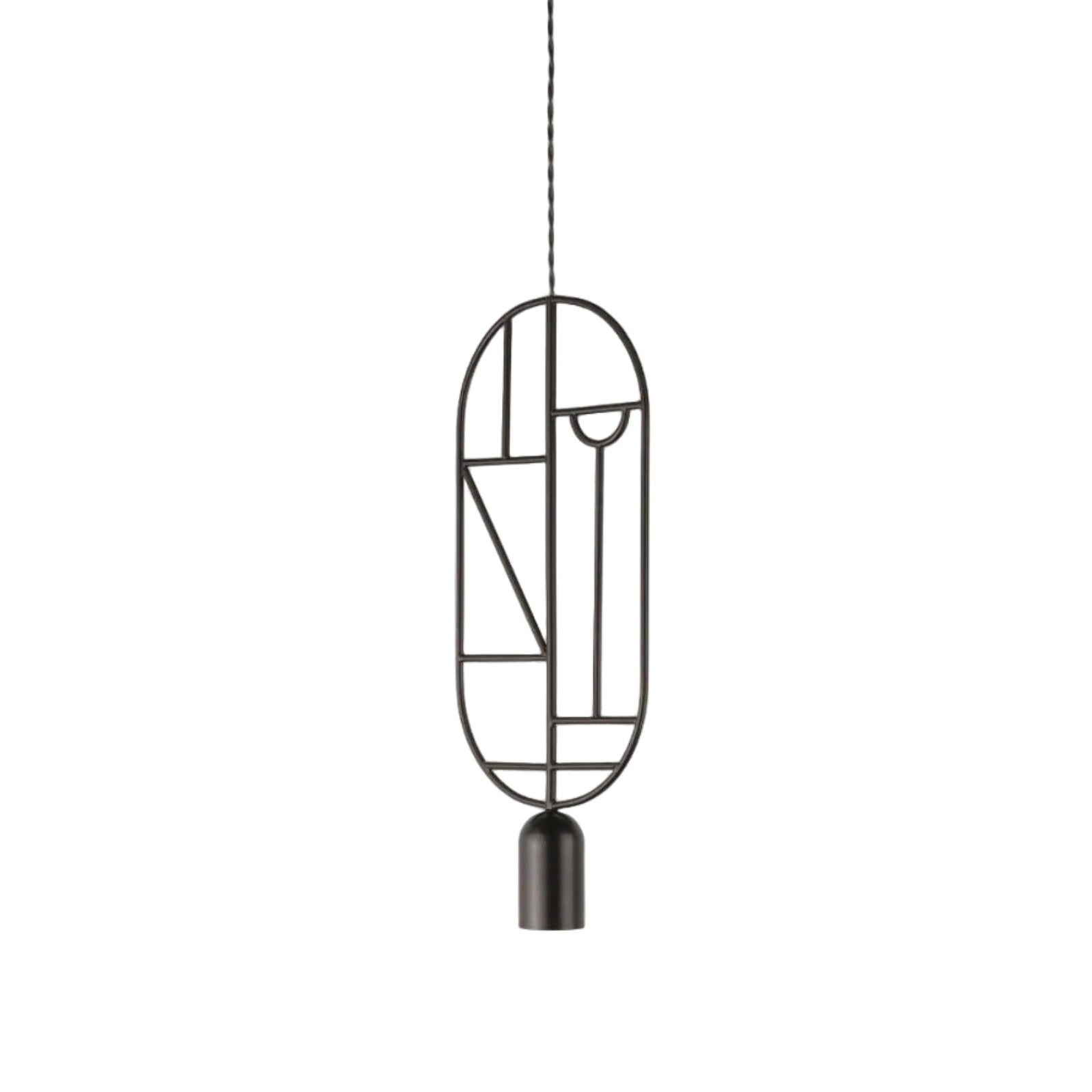 Závěsná lampa WOODEN DOTS WD02 grafitová