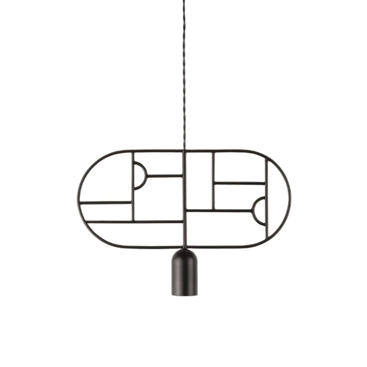 Závěsná lampa WOODEN DOTS WD03 grafitová