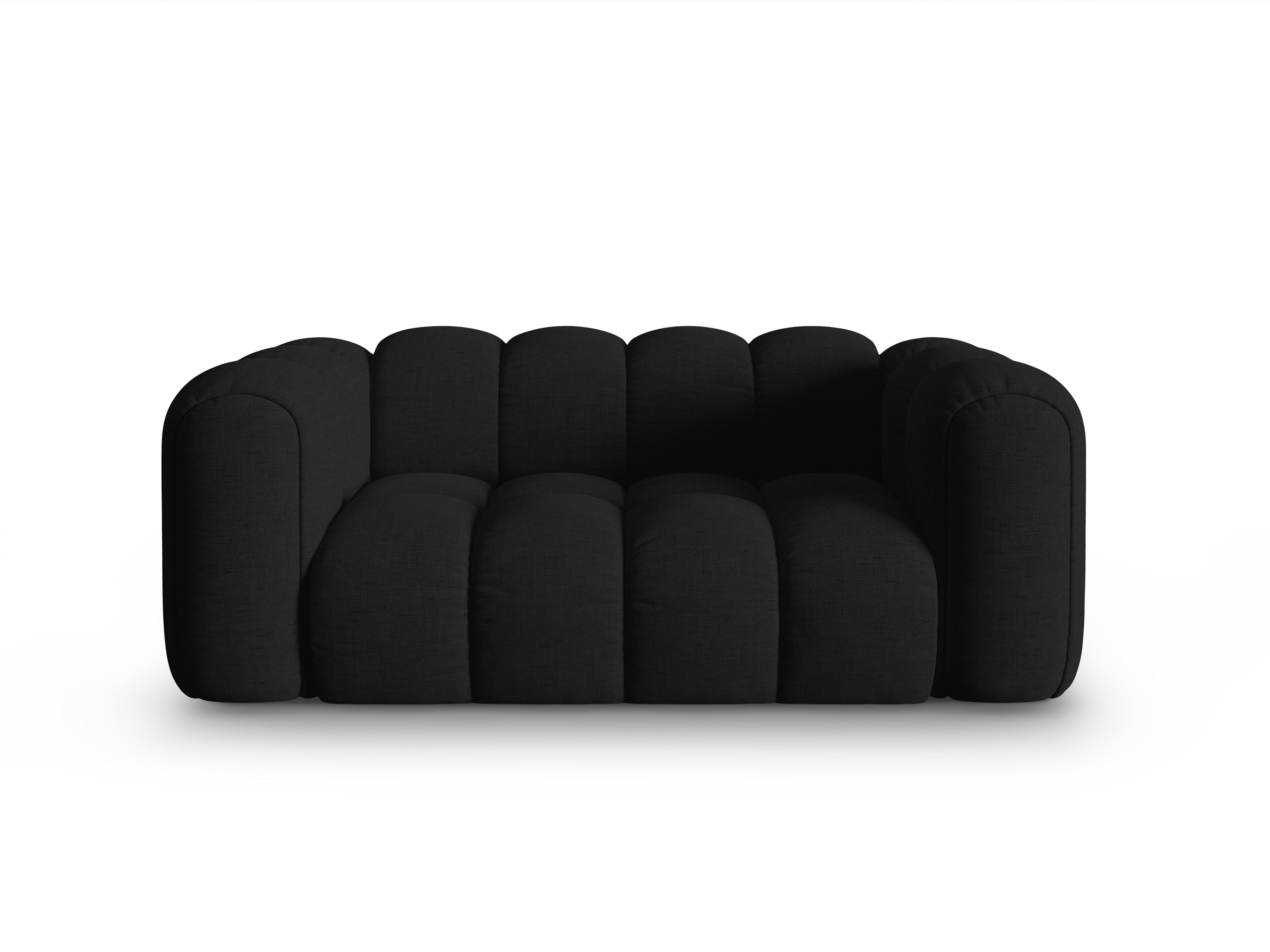 Sofa pro 2 osoby ASTRO černý šenil