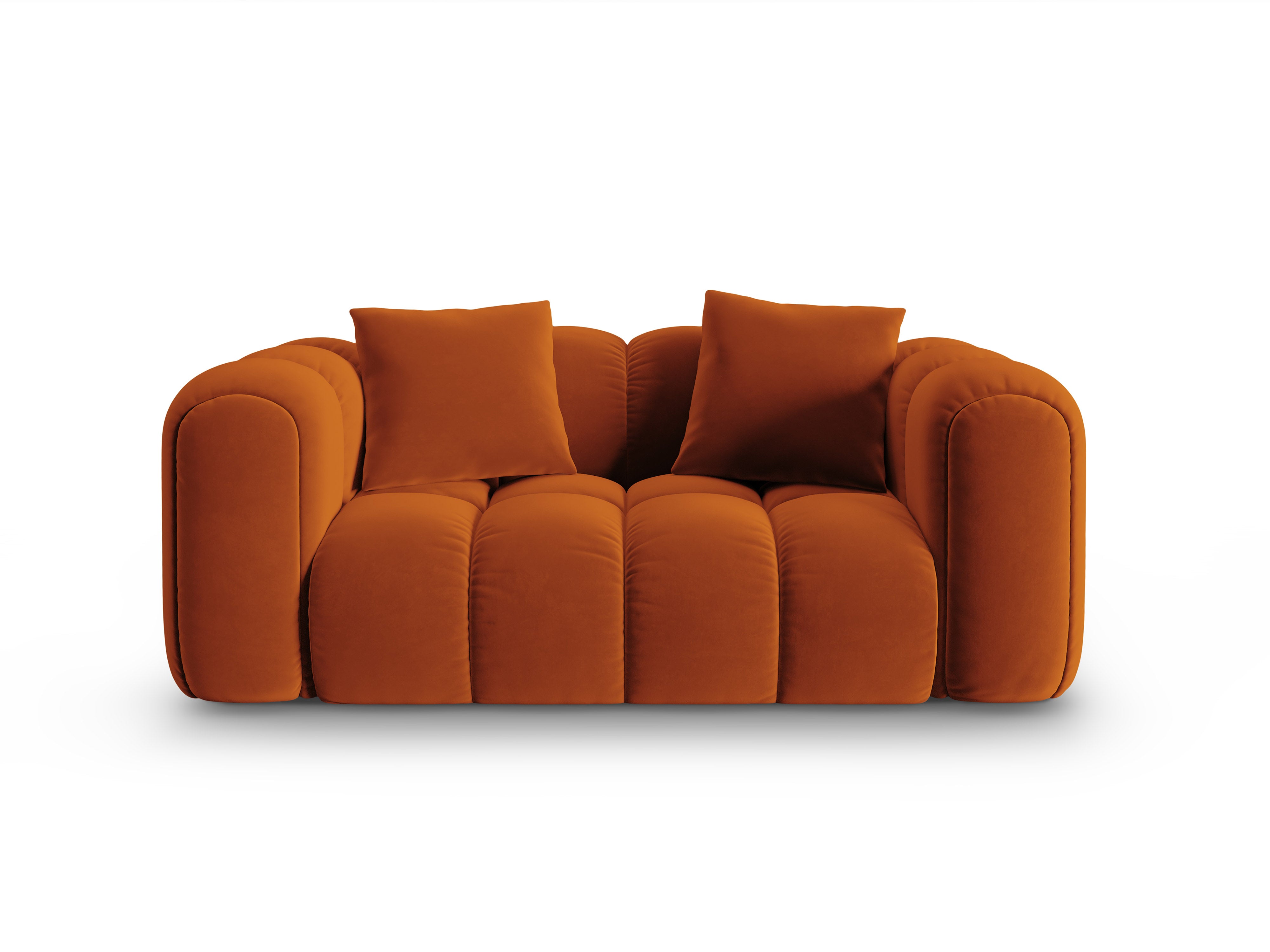 Sofa sametová 2-osobová ASTRO rudá