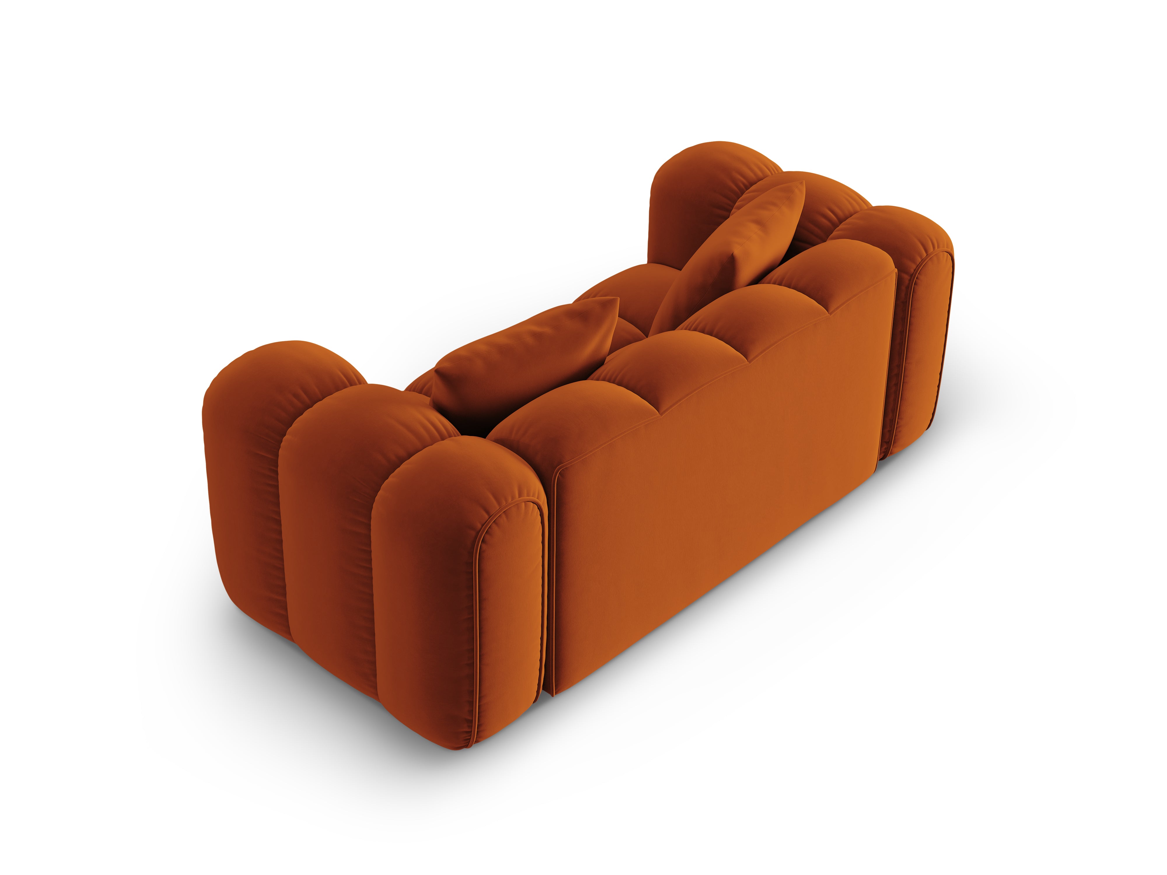 Sofa sametová 2-osobová ASTRO rudá