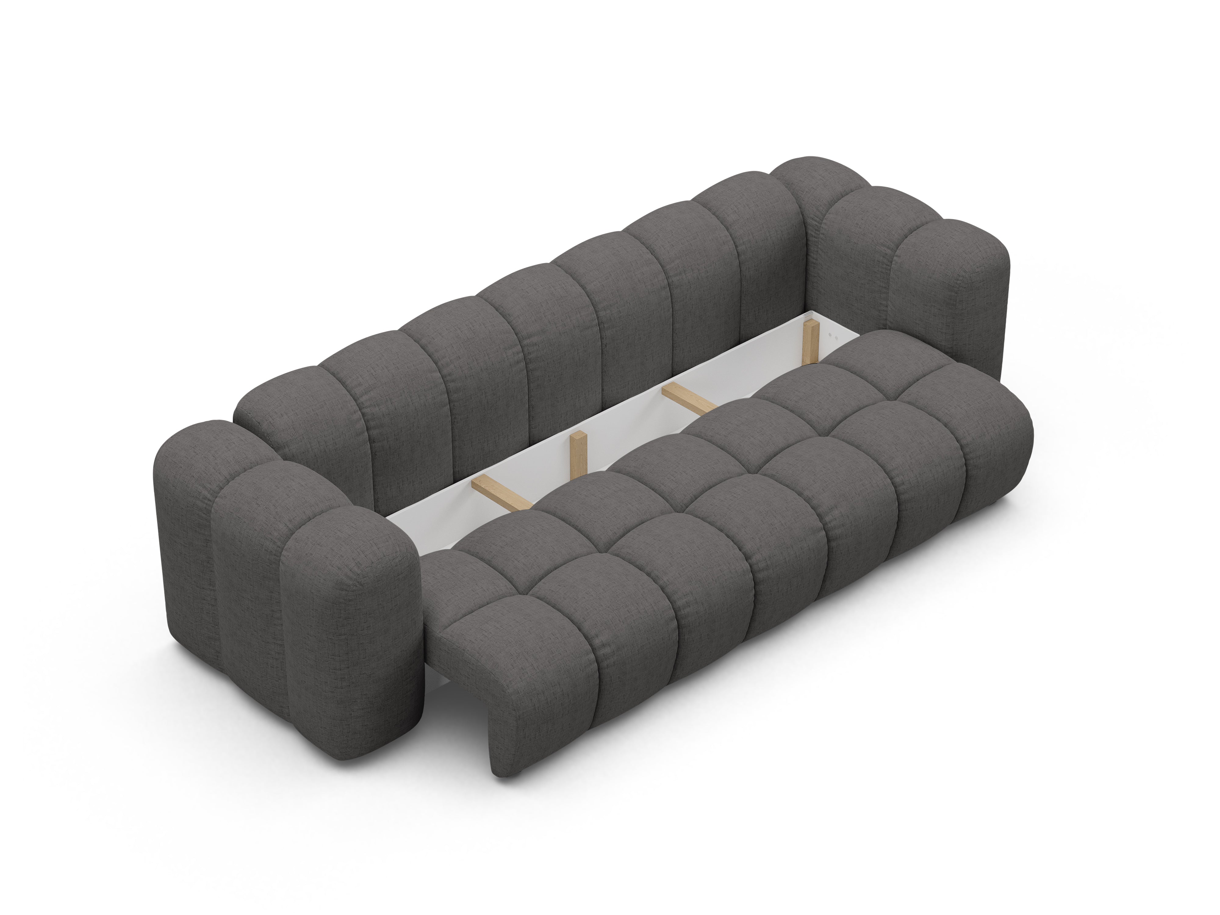 Sofa s funkcí spaní ASTRO šedý šenil