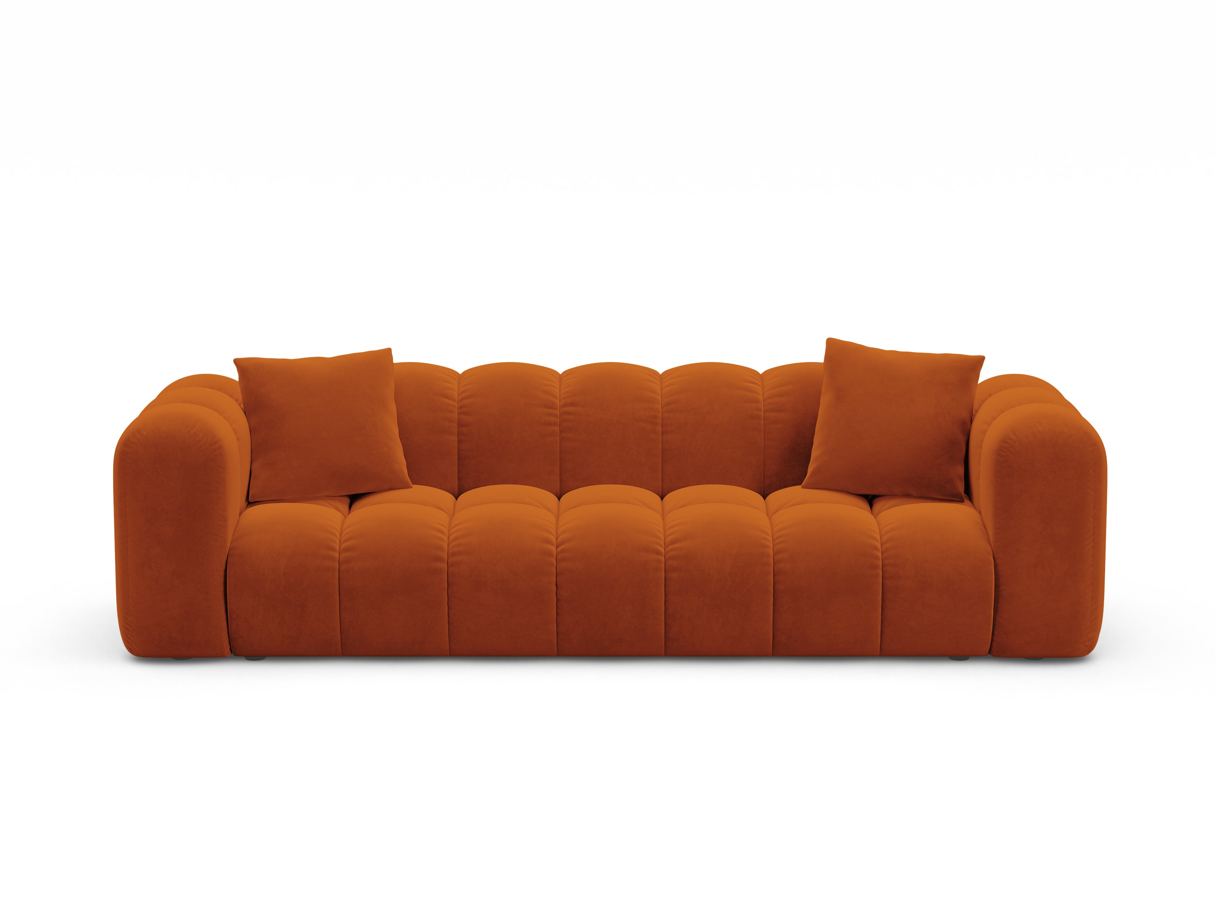 Sofa sametová s funkcí spaní ASTRO ruda