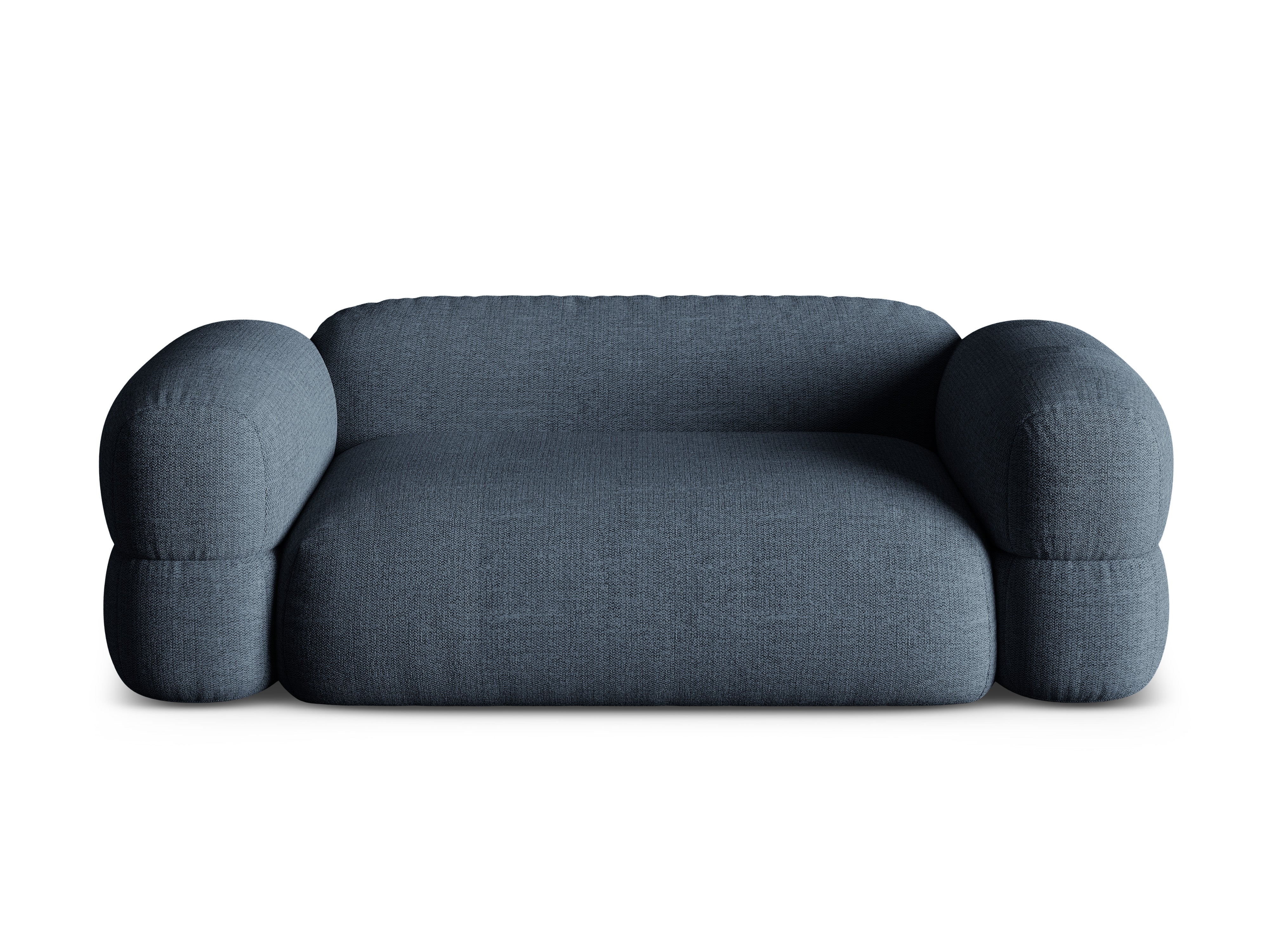 3-seater Sofa ROGER dark blue chenille