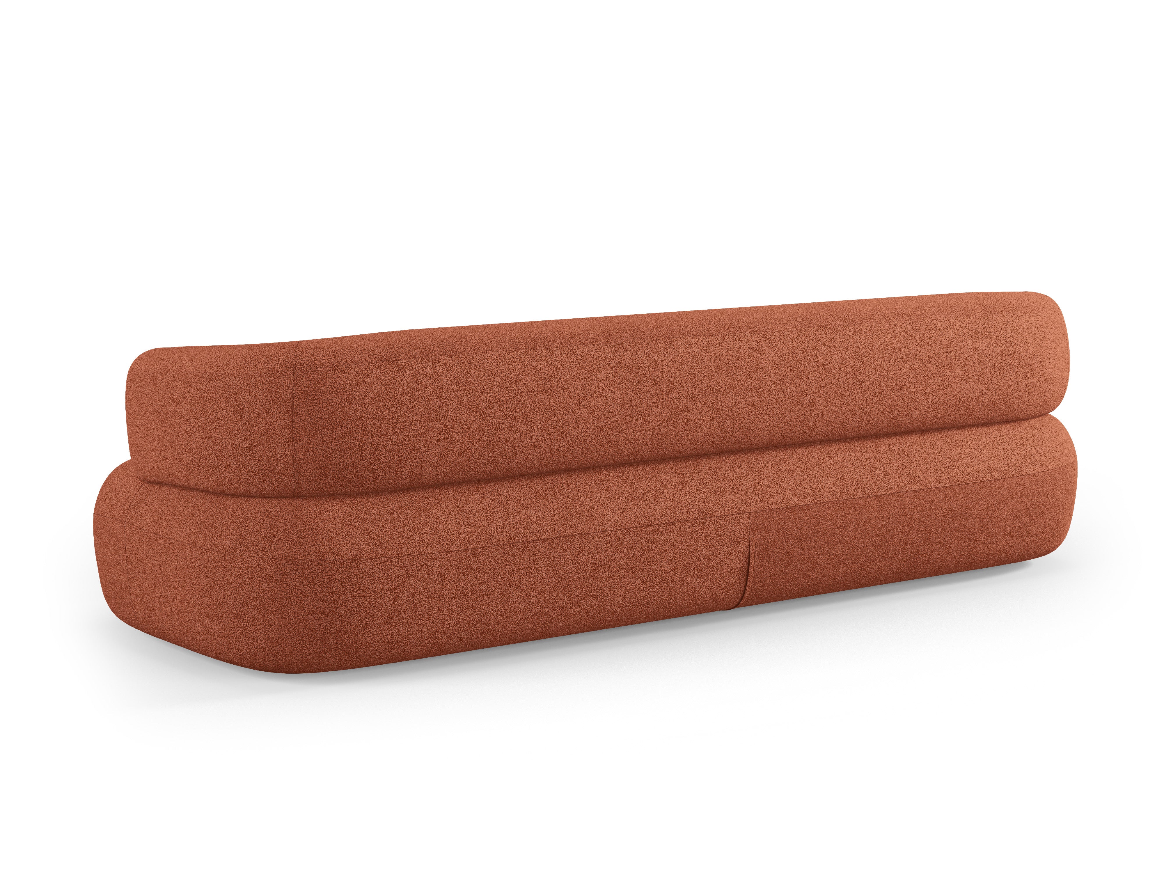 Sofa pro 3,5 osoby ALDRIN cihlová boucle