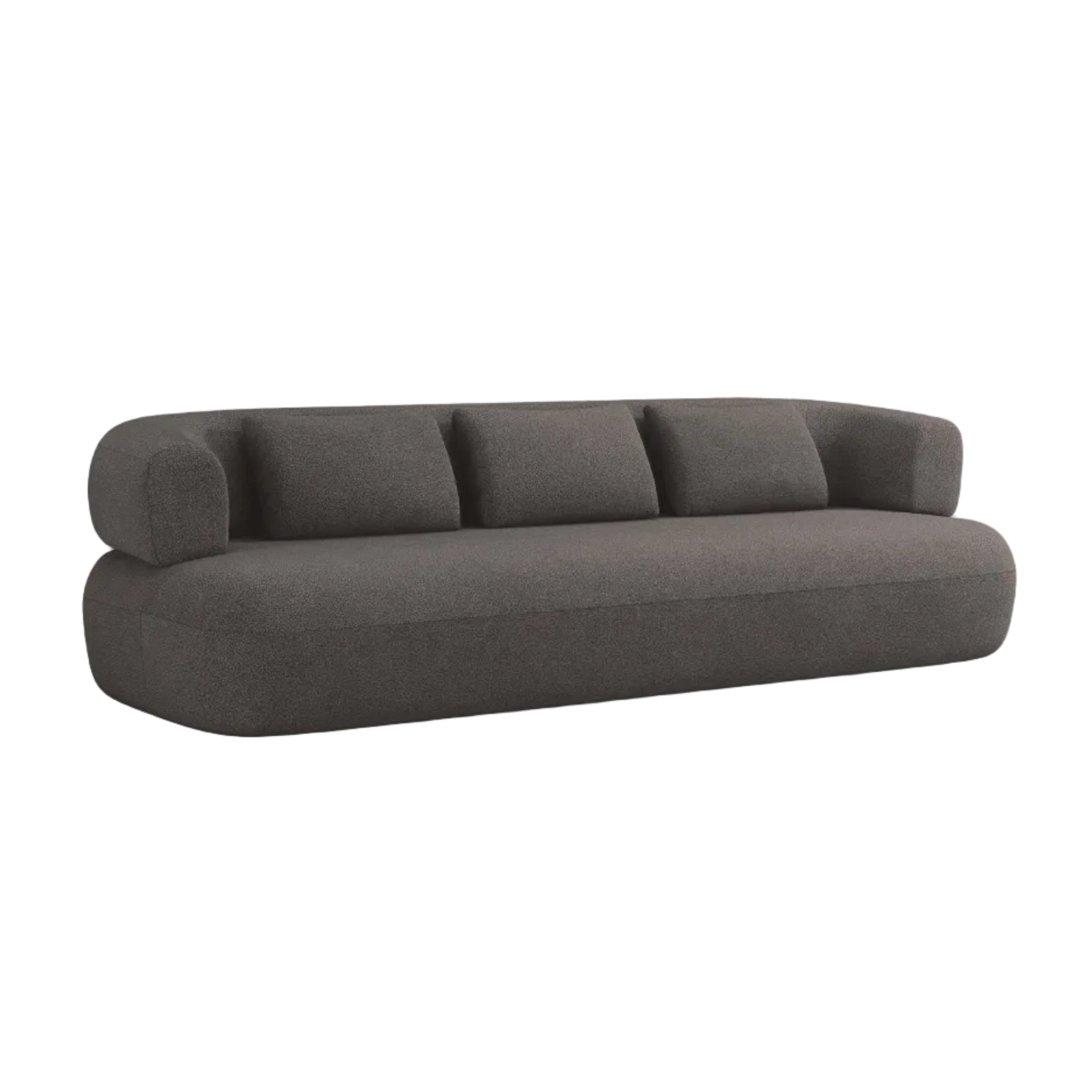 Sofa pro 3,5 osoby ALDRIN šedý boucle