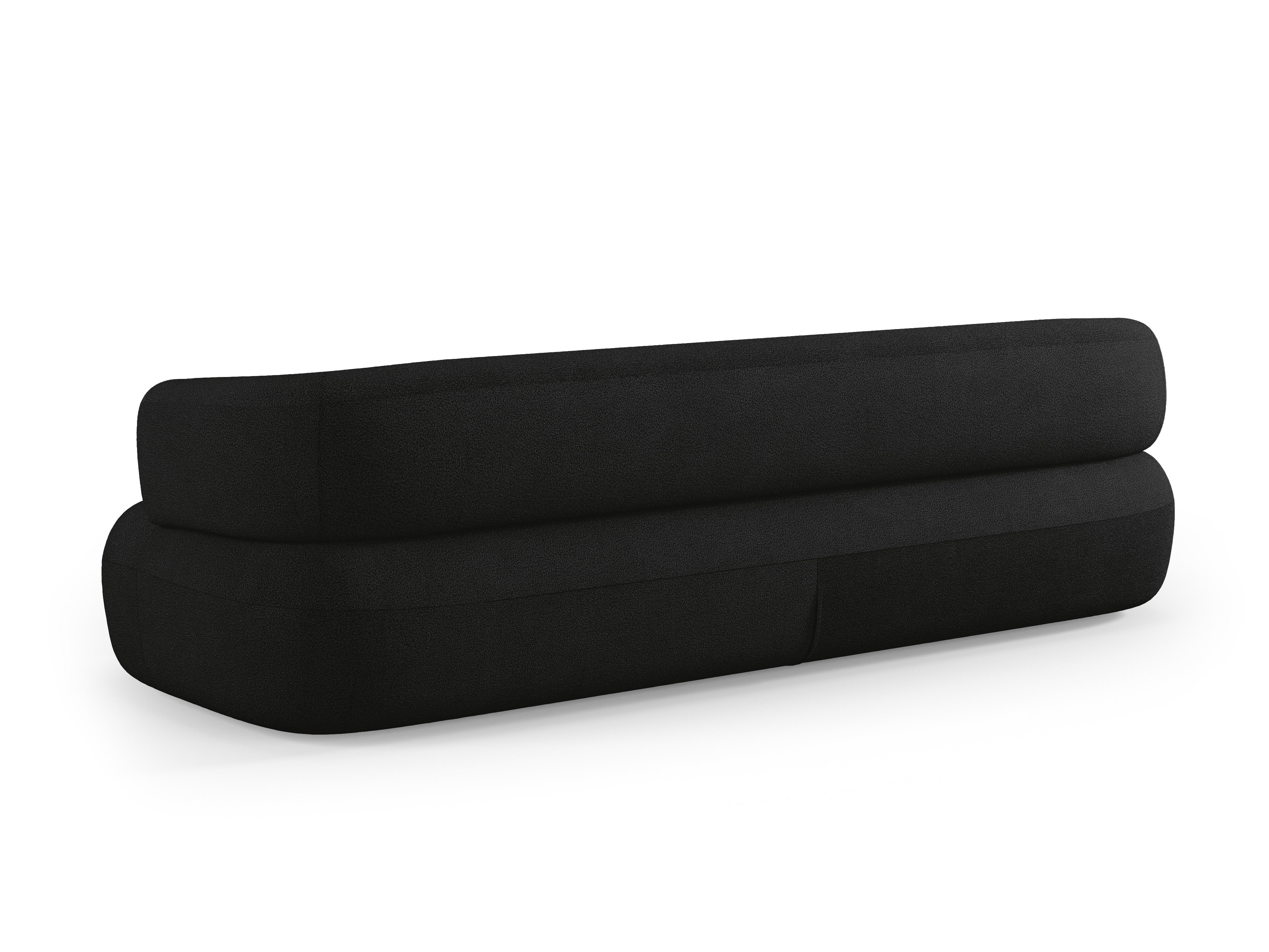Sofa pro 3,5 osoby ALDRIN černý boucle