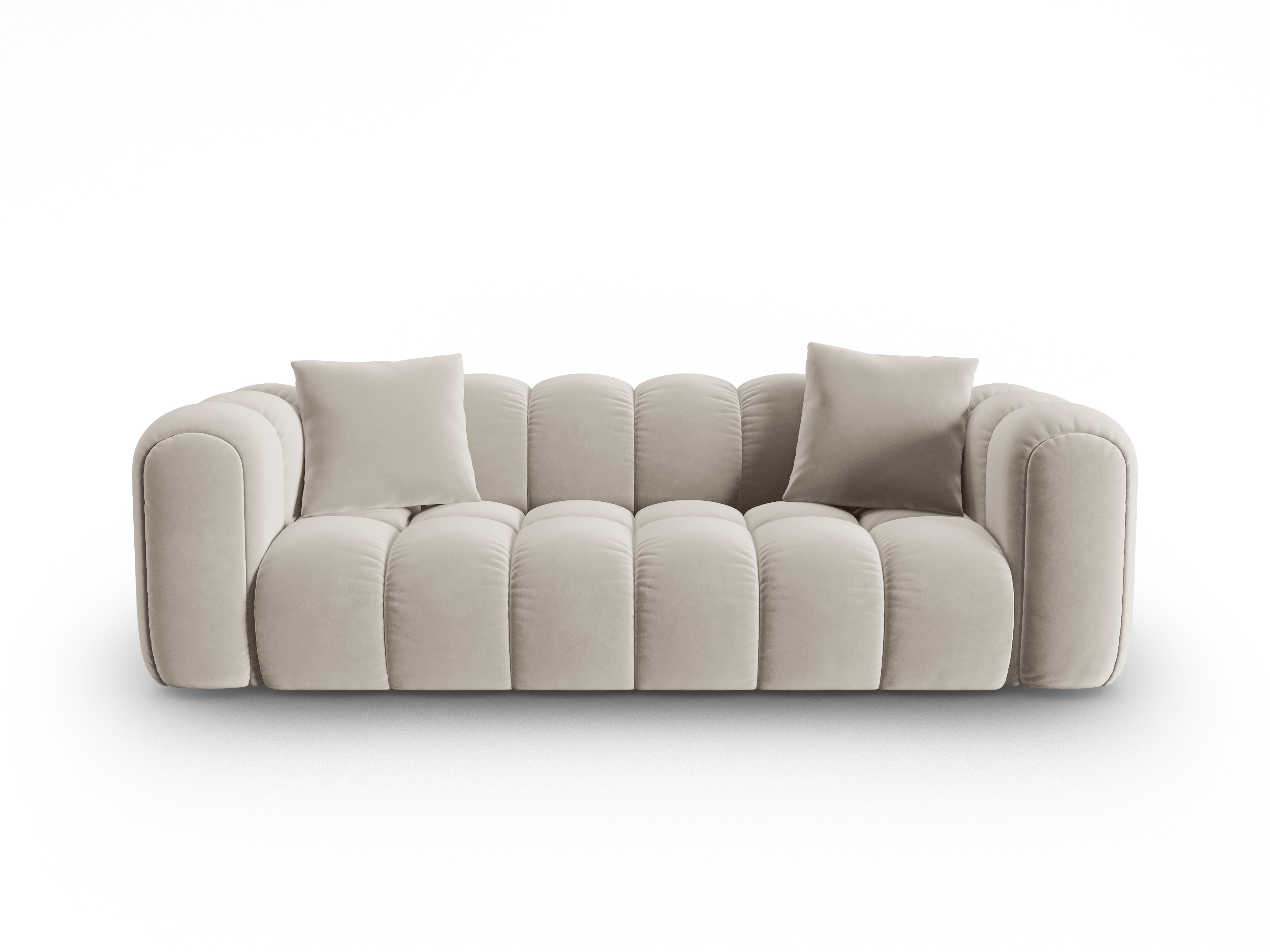 Sofa sametová 4-osobová ASTRO ecru