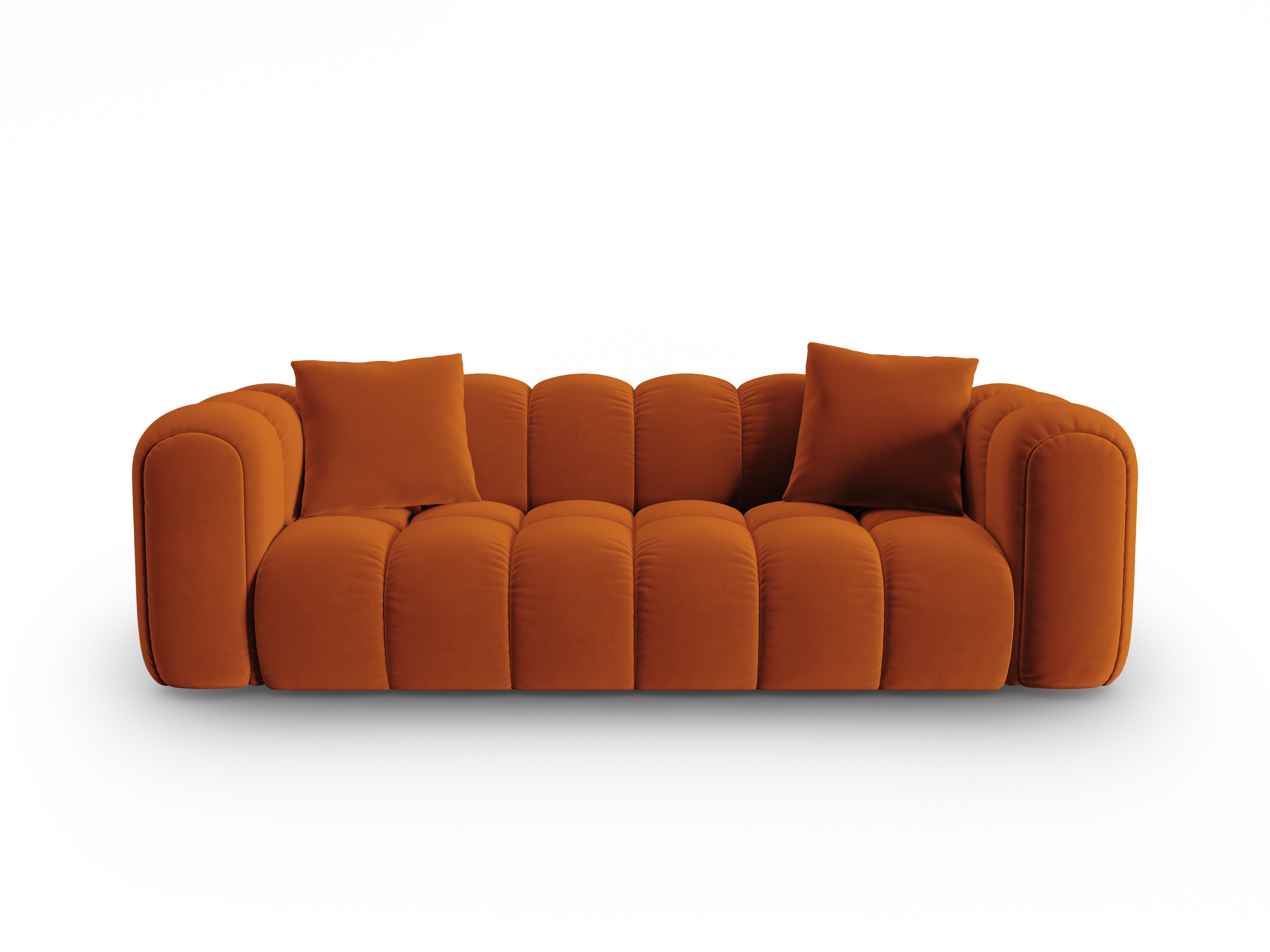 Sofa sametová 4-osobová ASTRO rudá