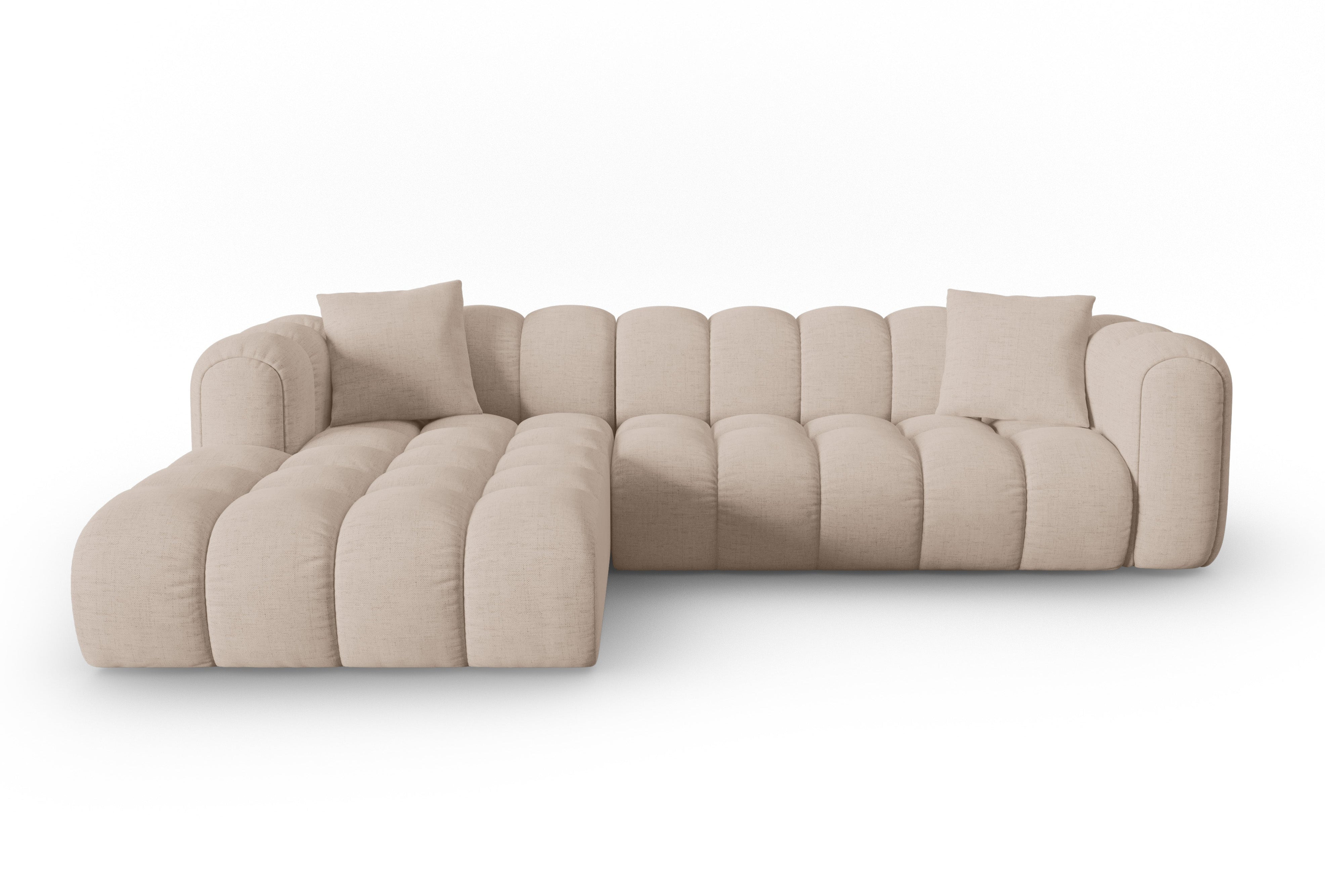 Rohová sedací souprava pro 4 osoby levostranná ASTRO cappuccino szenil