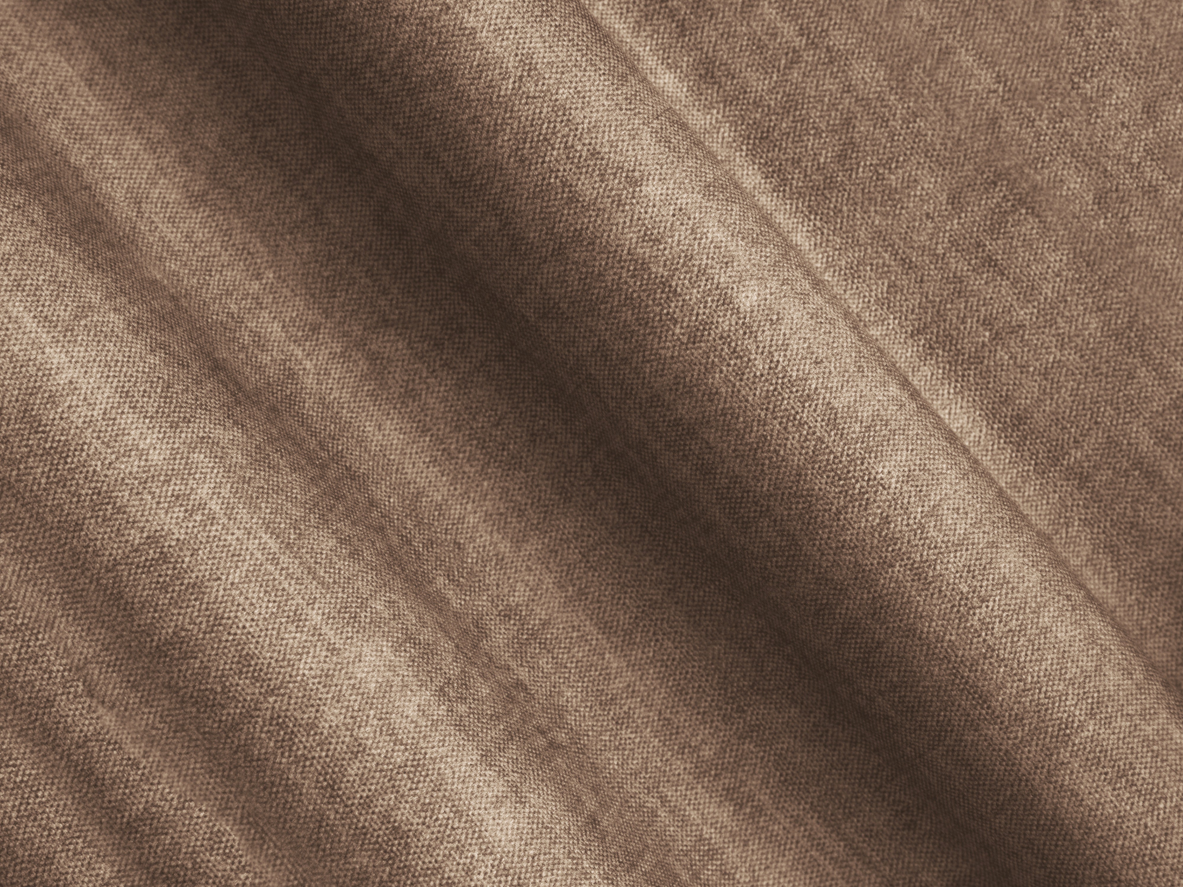 Left-facing U-shaped velvet corner sofa ROGER in dark beige