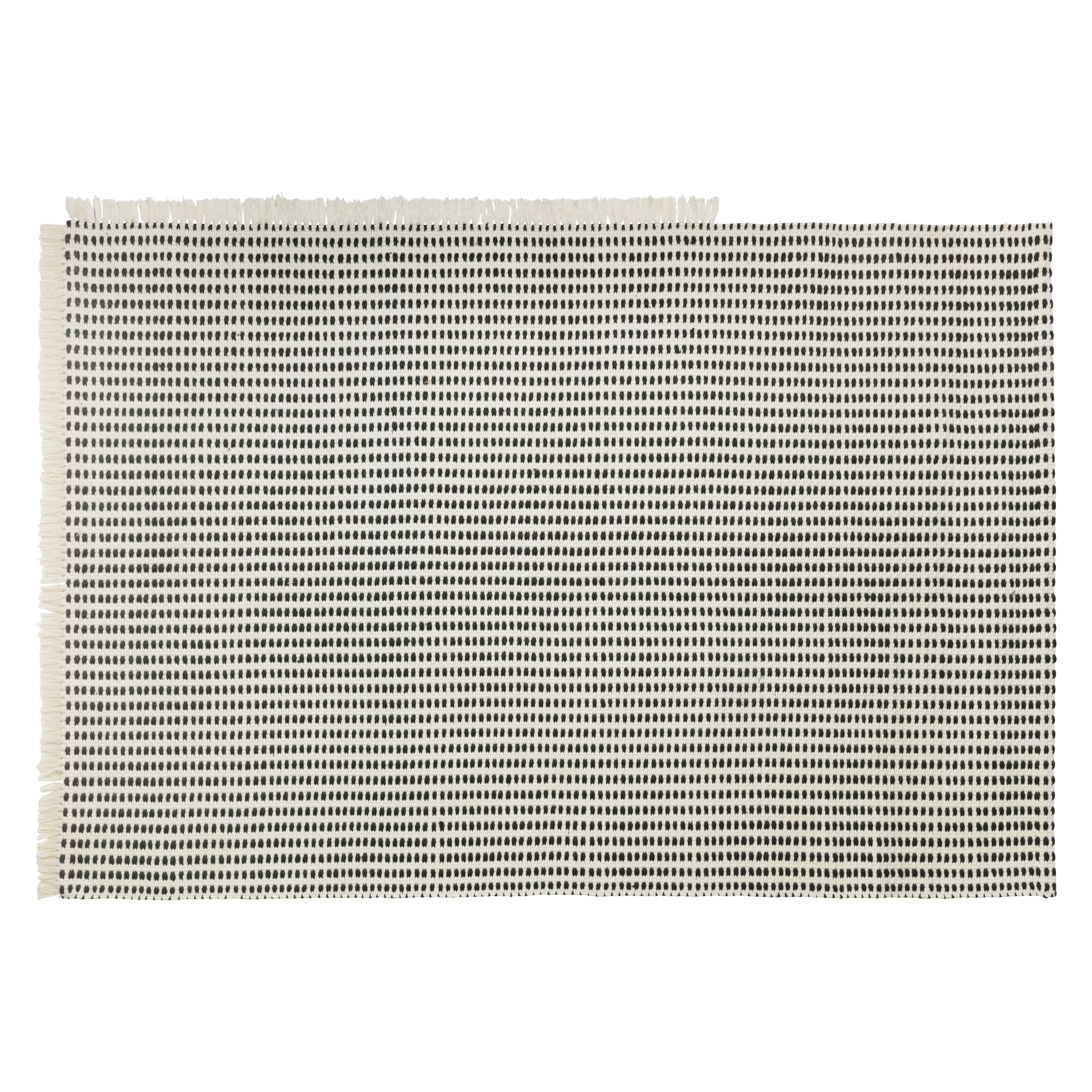 WAY rug broken white with blue dots