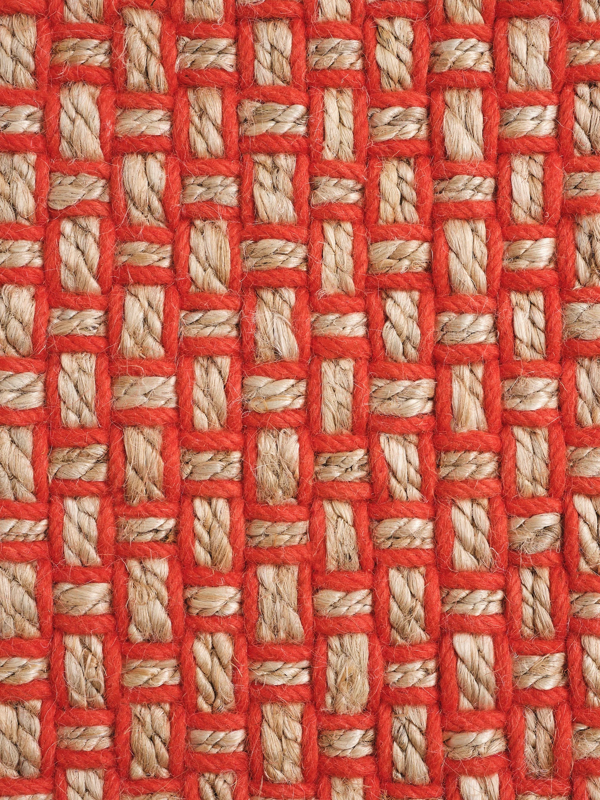 Koberec WEAVE červený s béžovým