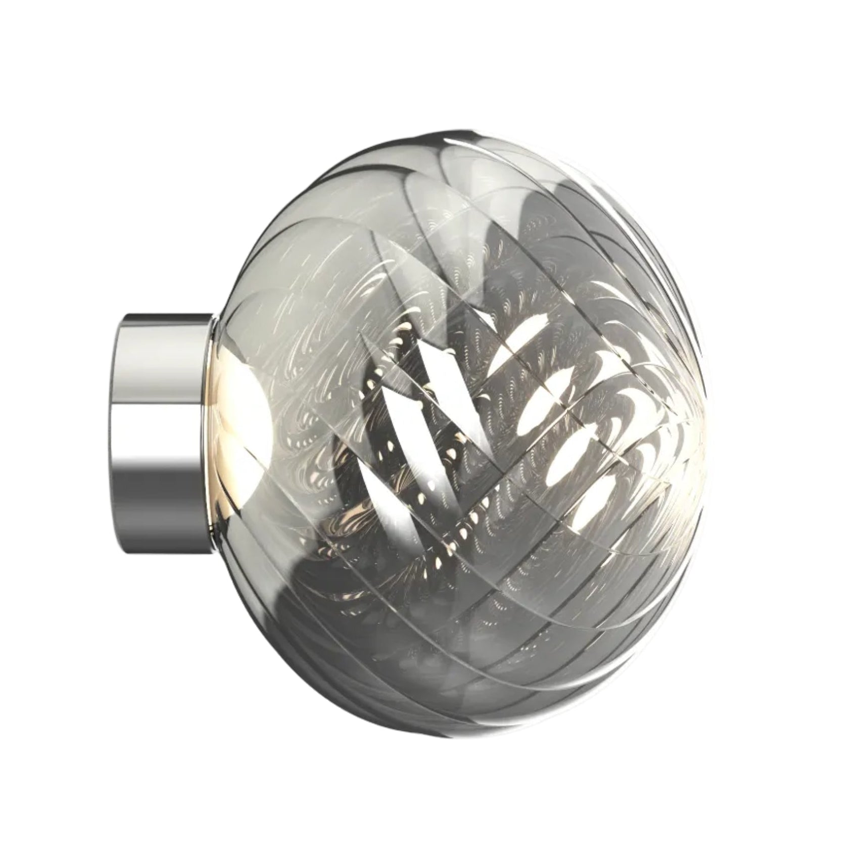 Nástěnná lampa WHIRL stříbrná