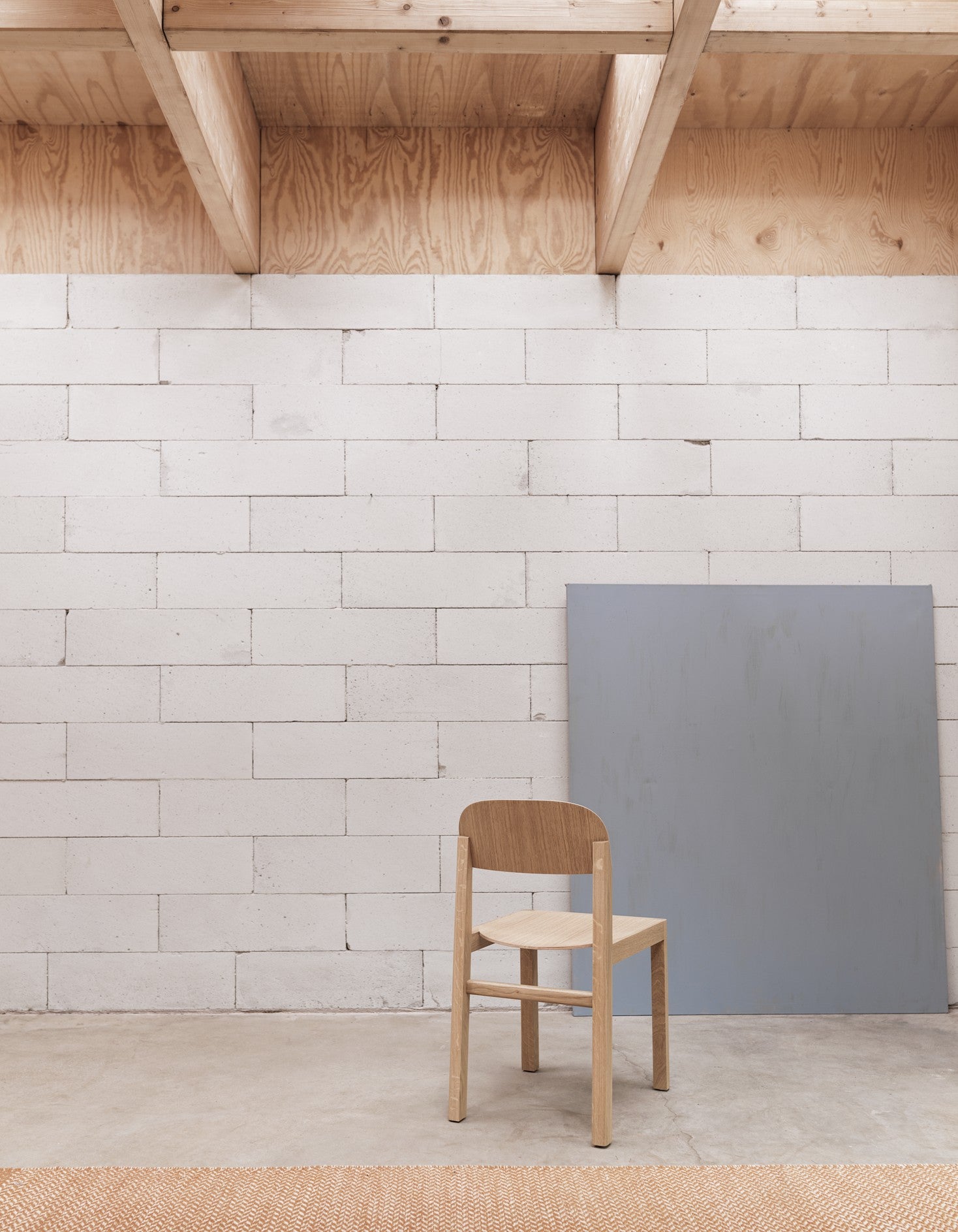 Židle WORKSHOP dýha a dubové dřevo
