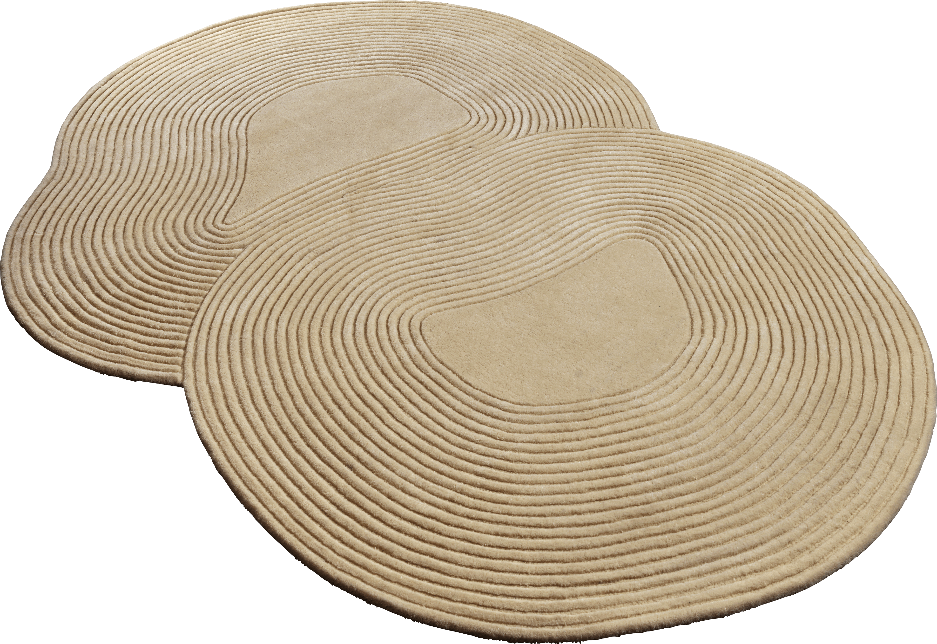 Oválný koberec ZEN SHAPED béžový