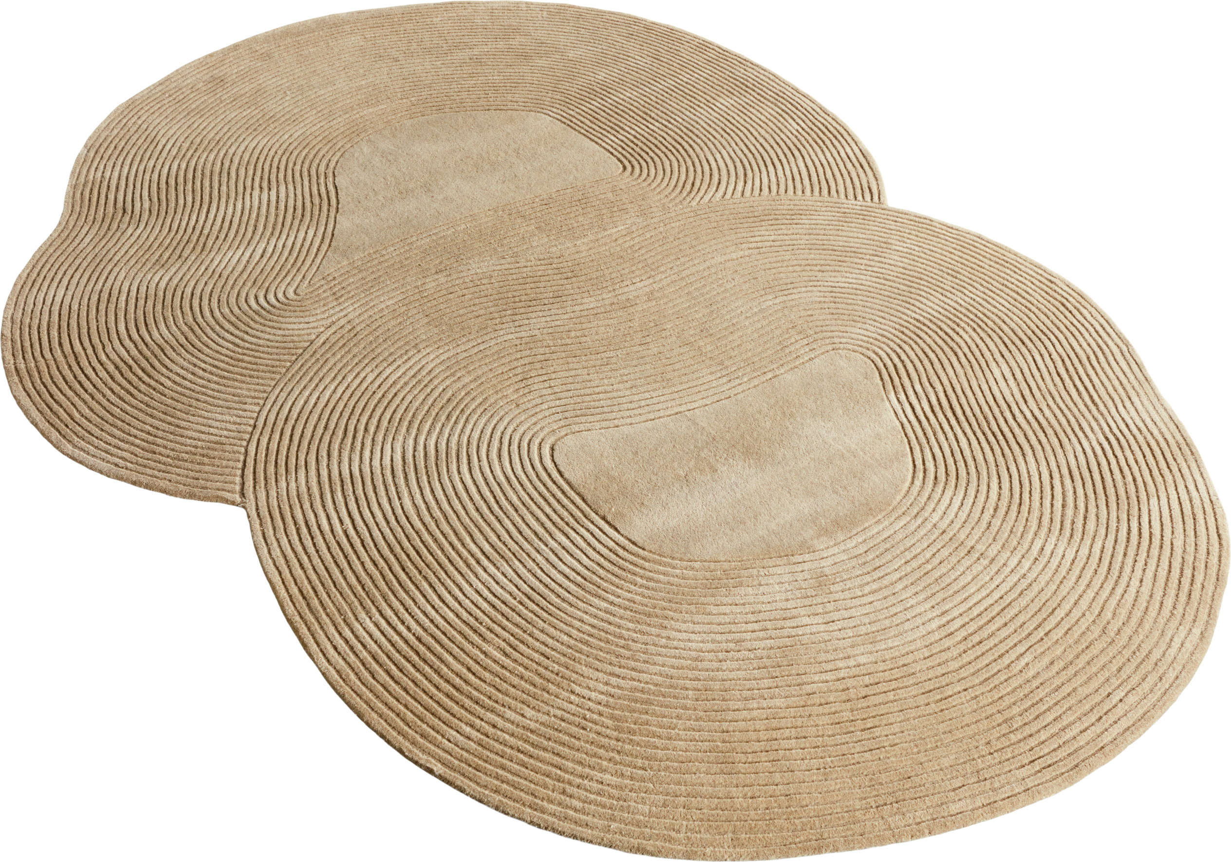 Oválný koberec ZEN SHAPED béžový