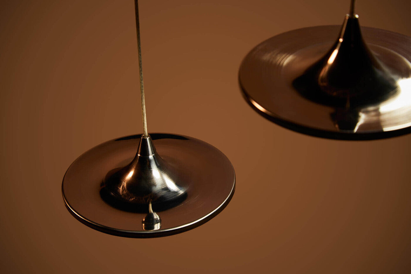 Sada závěsných lamp LUNA inox