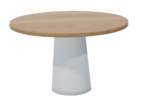 Kulatý stůl CONTAINER z dubového dřeva