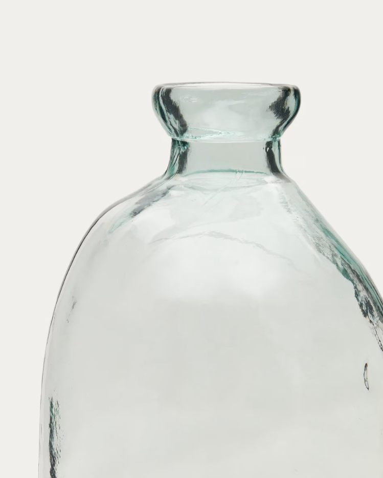 Brenna glass vase organic shape