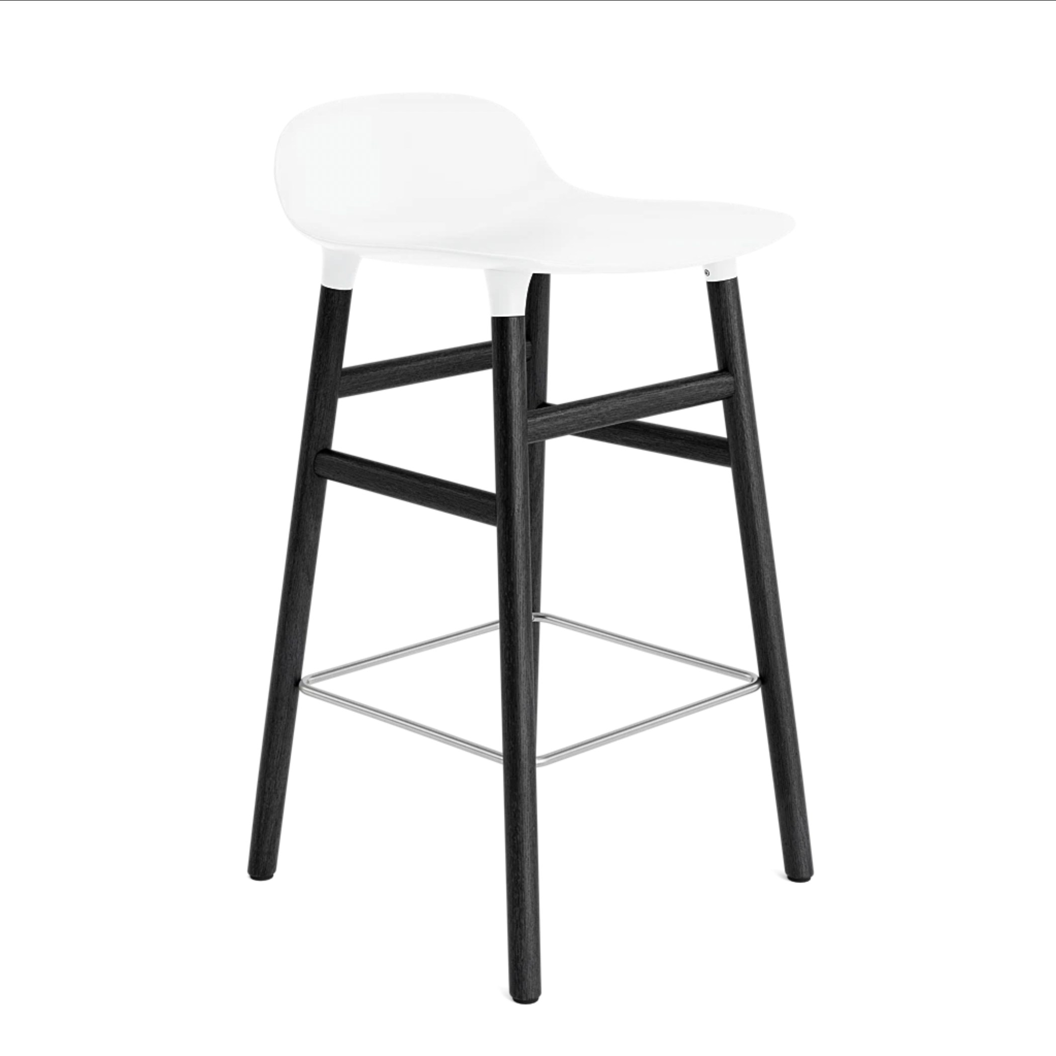 Hoker FORM bílý s černou dubovou základnou