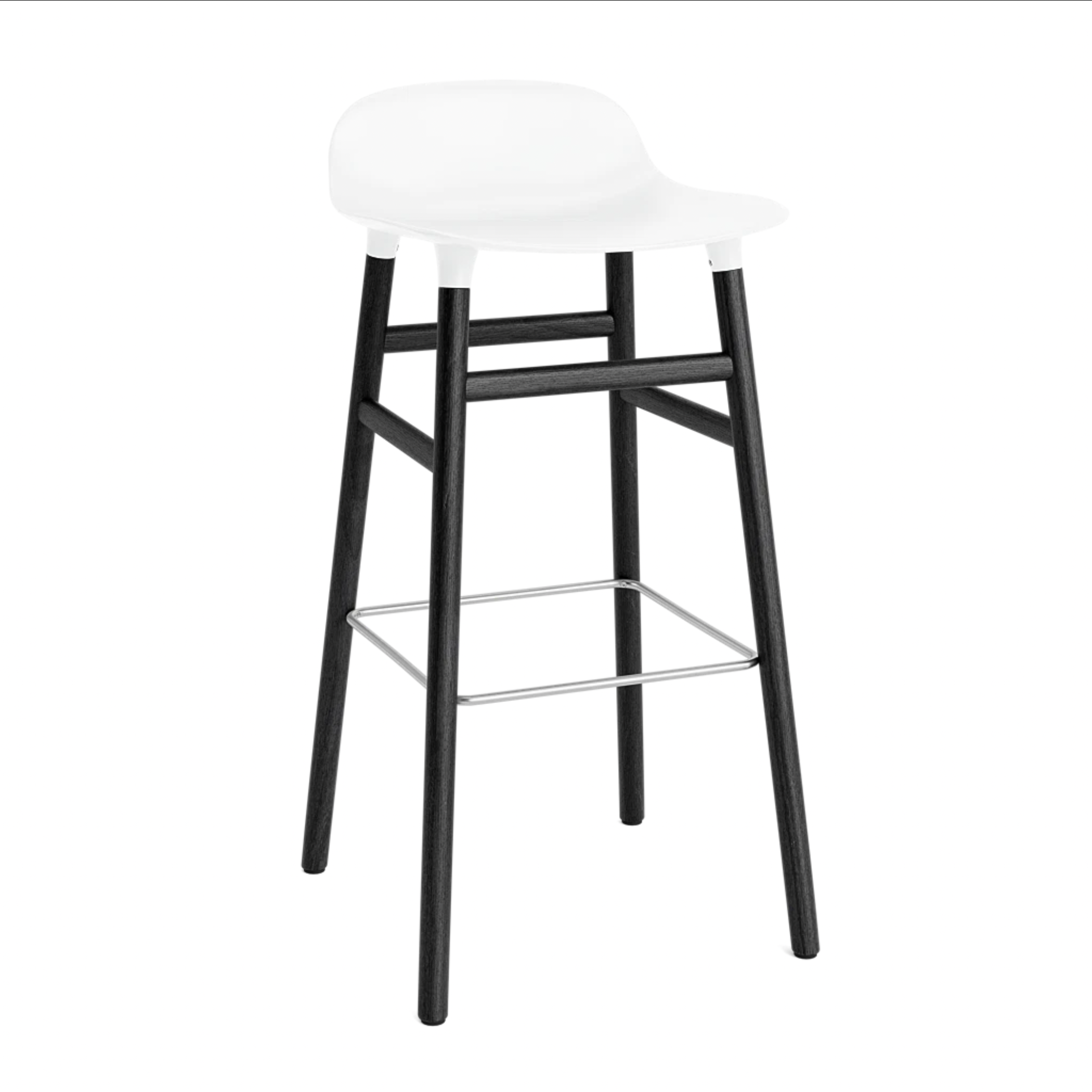 Hoker FORM bílý s černou dubovou základnou