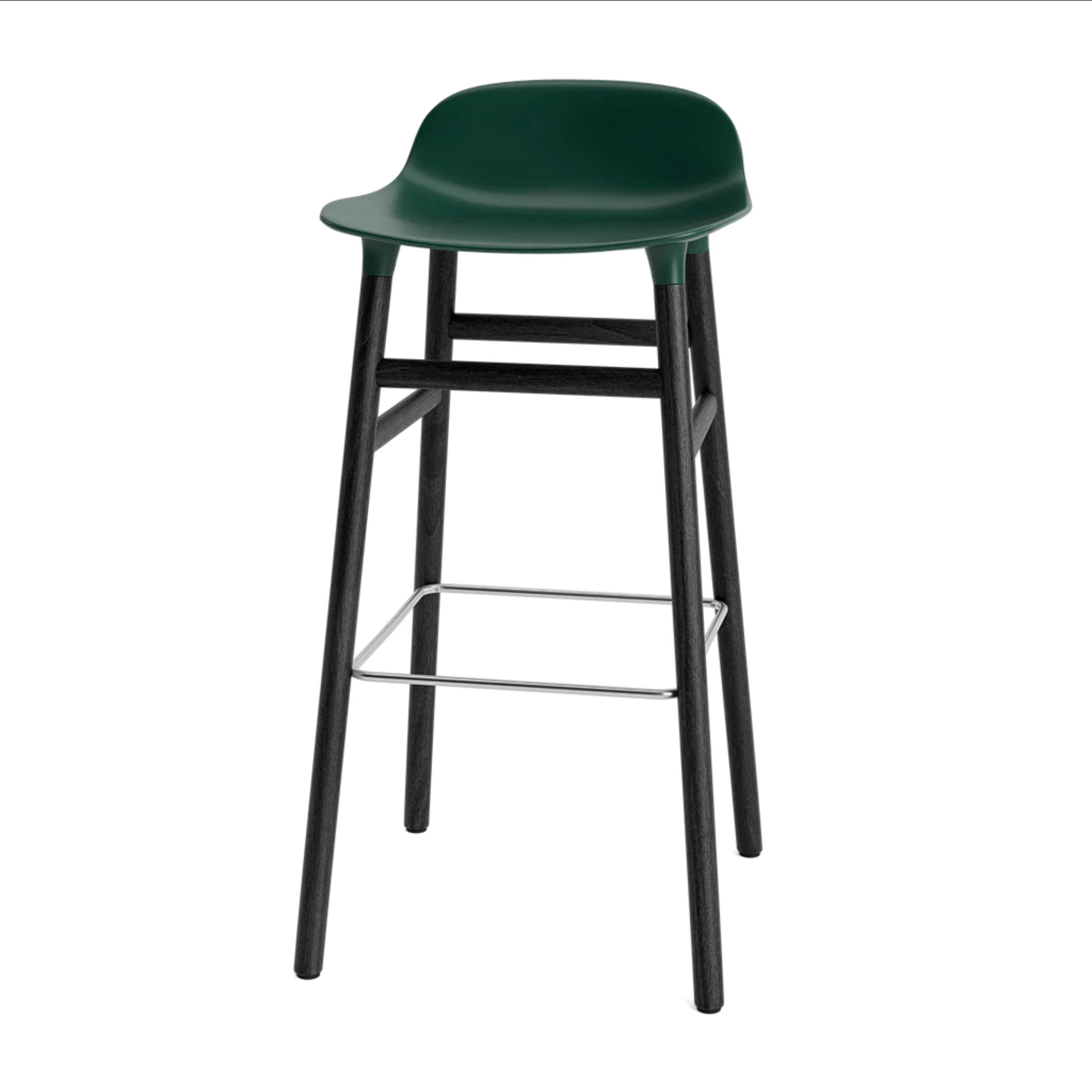 Hoker FORM zelený s černou dubovou základnou