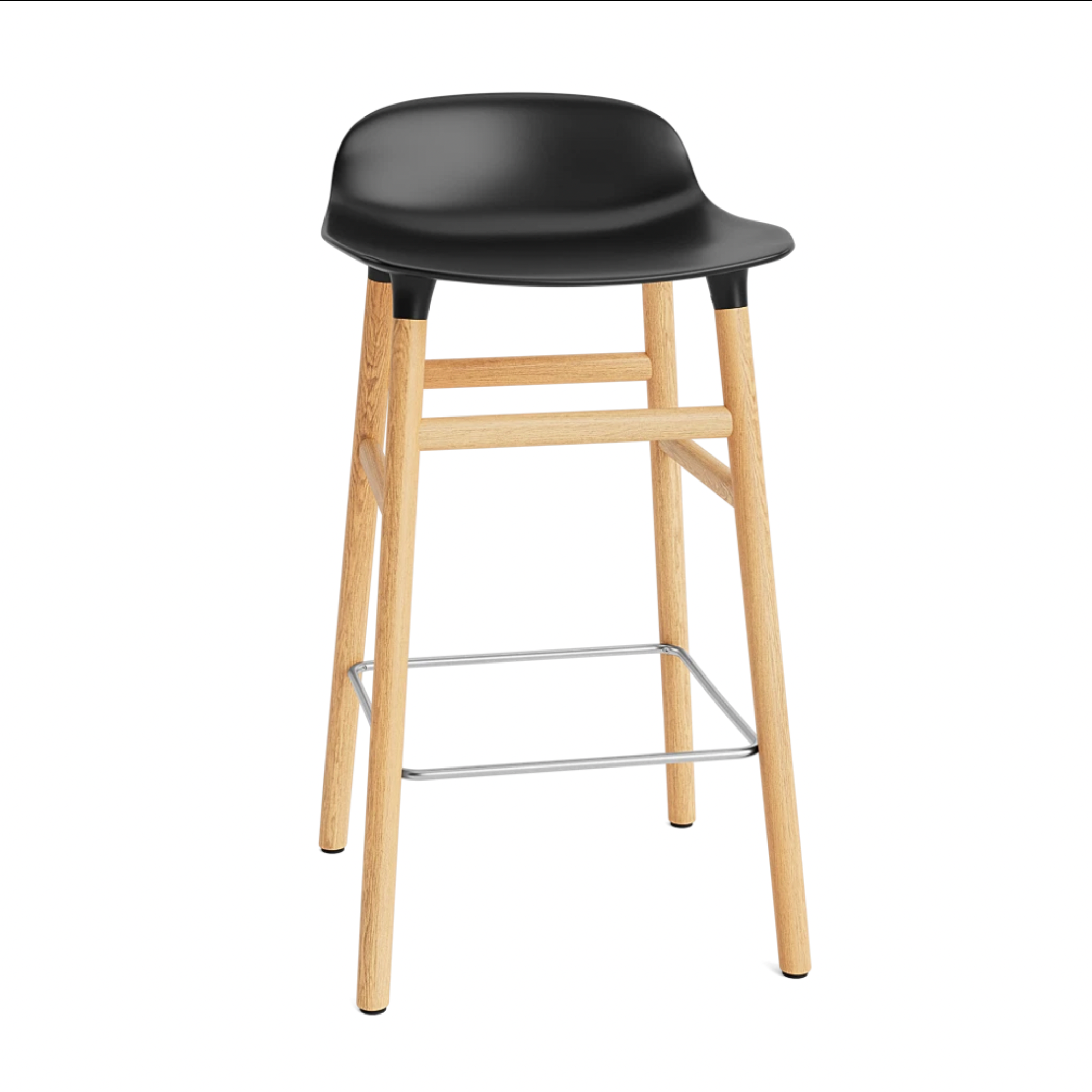 Hoker FORM černý s dubovým podstavcem