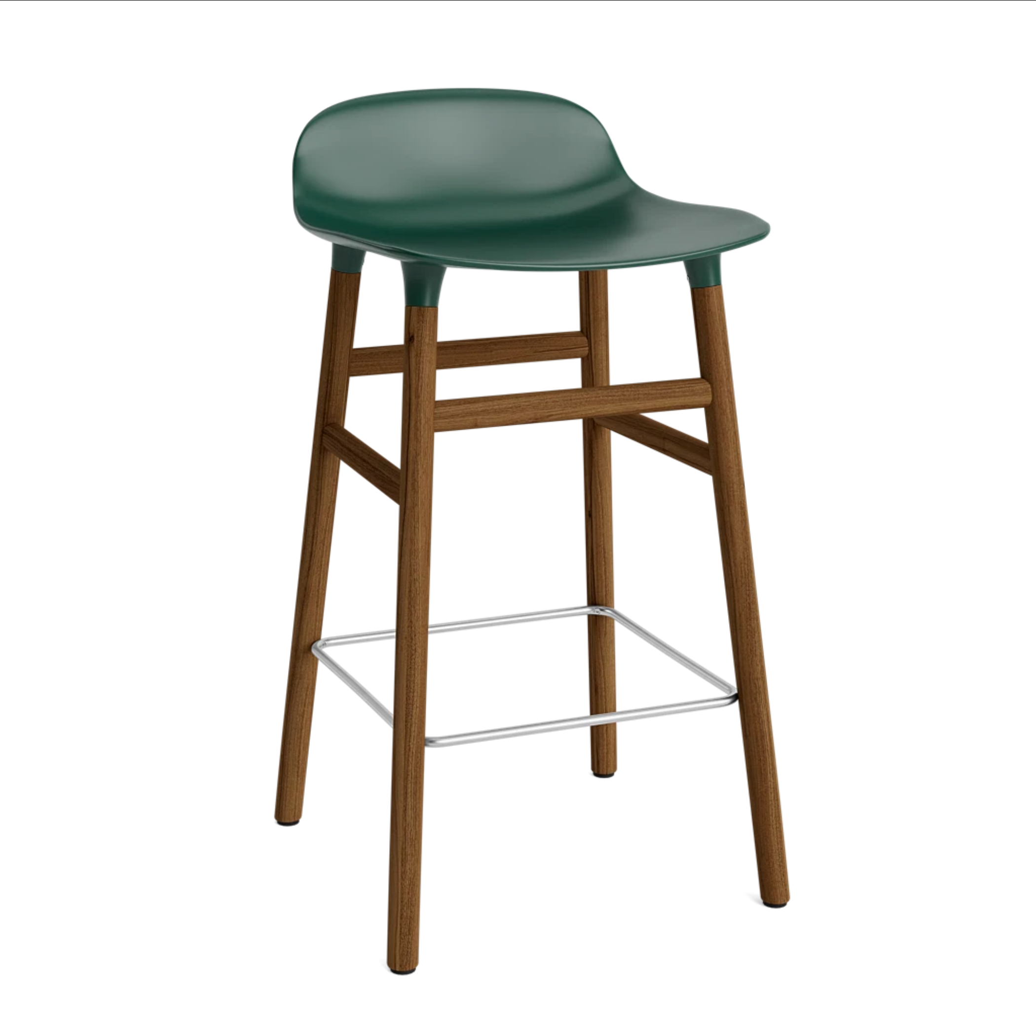 Hoker FORM zelený s ořechovým podstavcem