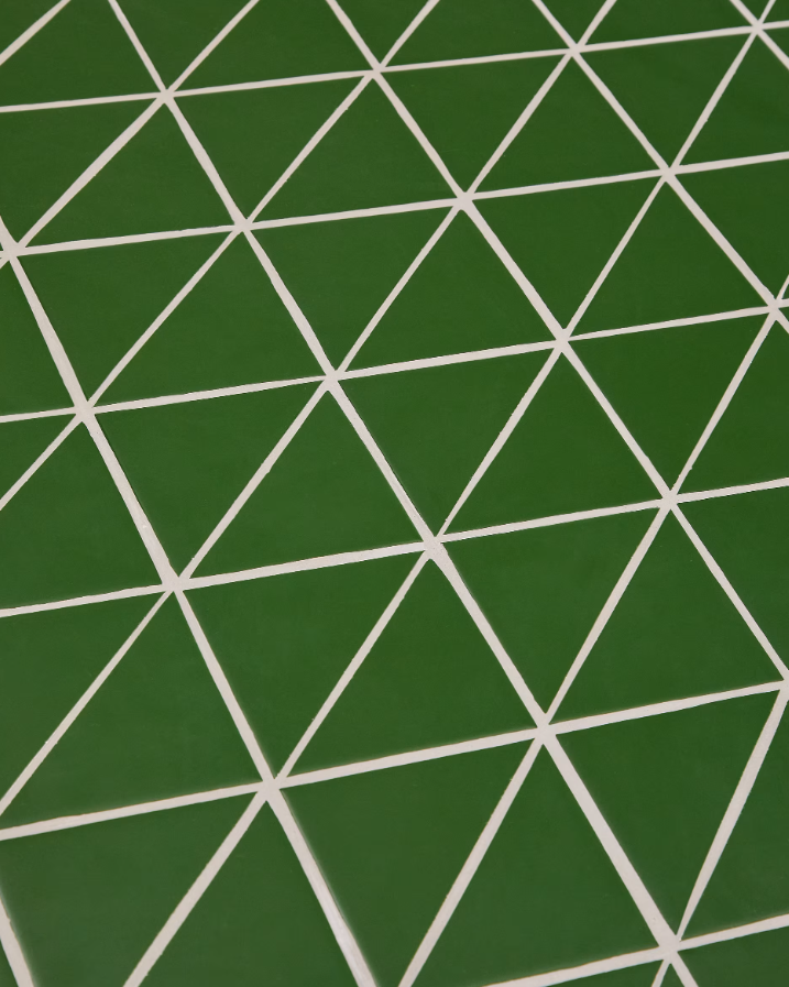 Zahradní stůl MAURINA zelený se zelenou ocelovou základnou