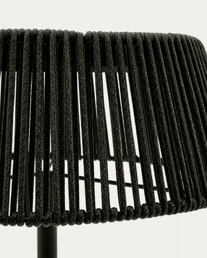 Zahradní stojací lampa ALDET tmavě zelená s lanem