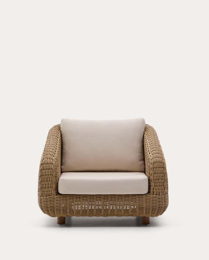 Synthetic Rattan external armchair