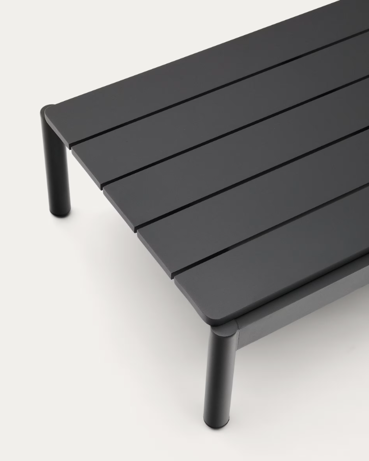 Zahradní konferenční stolek SORELLS černé hliníkové