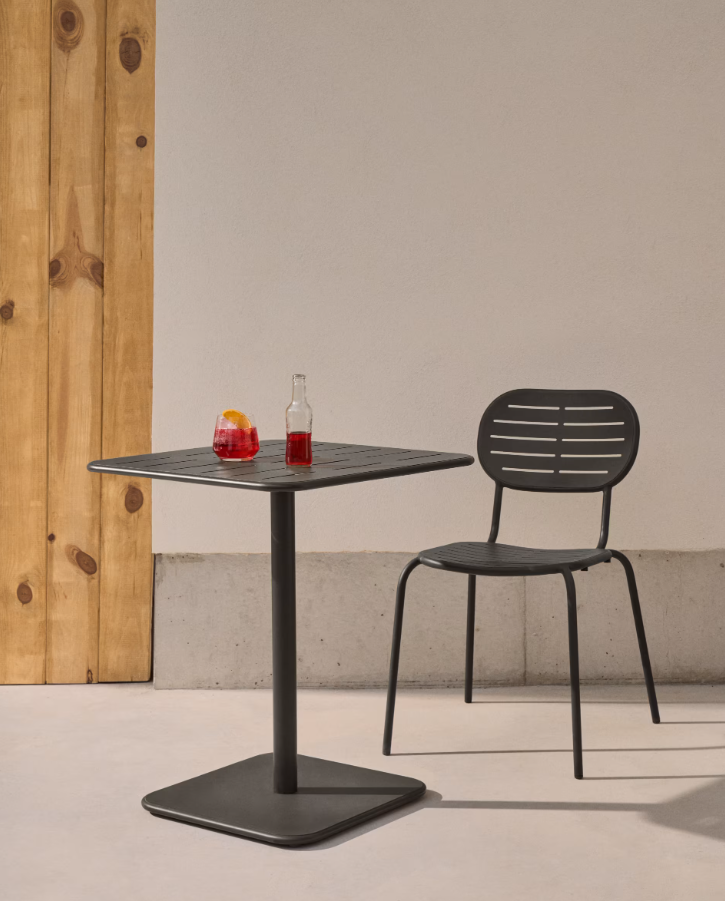 Garden table BRAI graphite steel