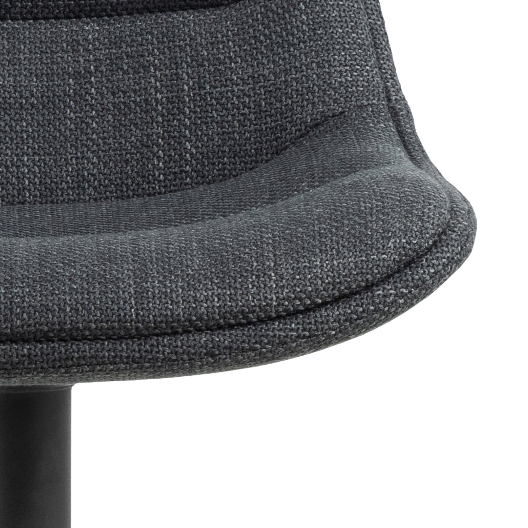 Sada barových židlí ADISA šedá s černým podstavcem