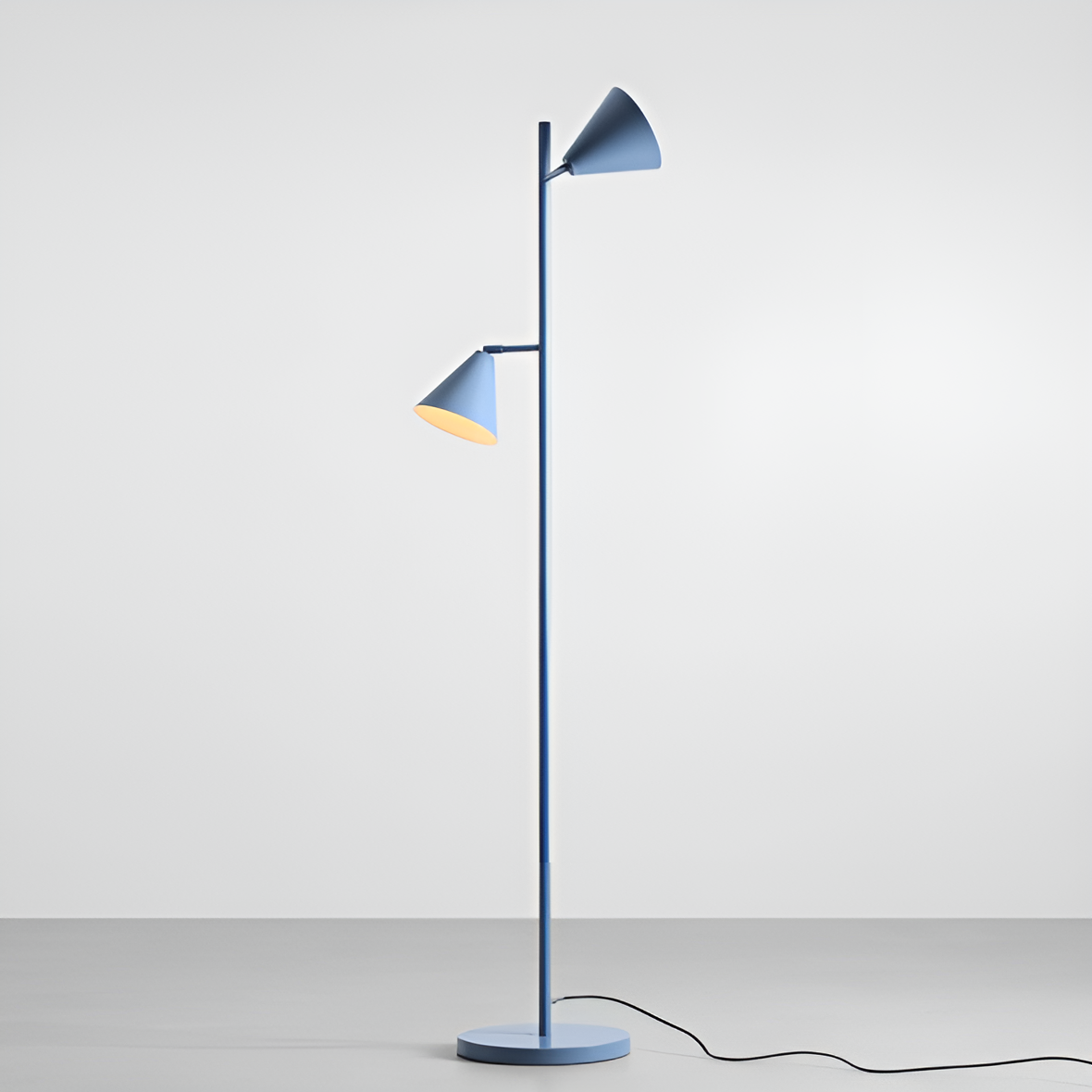Stojací lampa FORM DUO modrá
