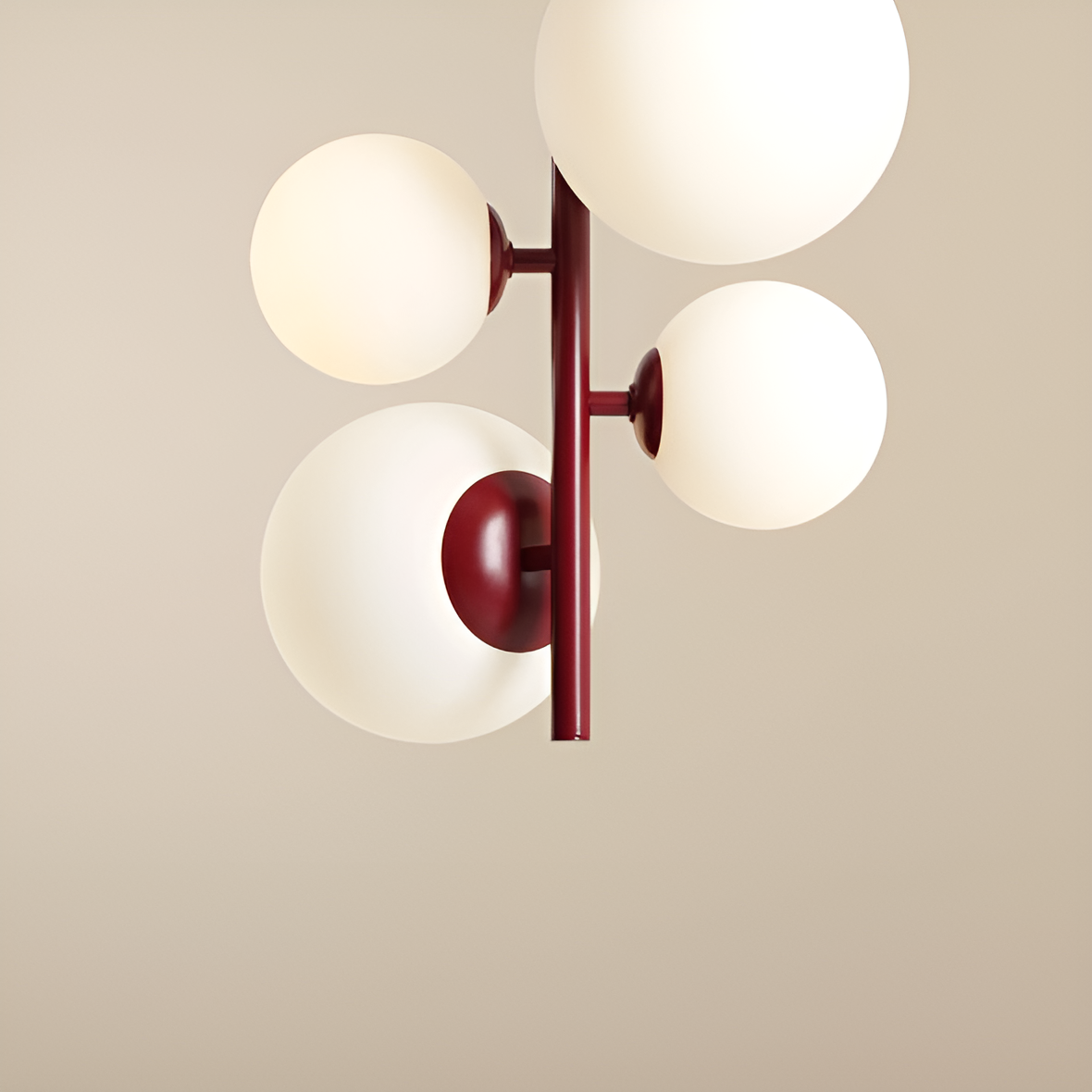 Závěsné svítidlo BLOOM QUATRO bordové