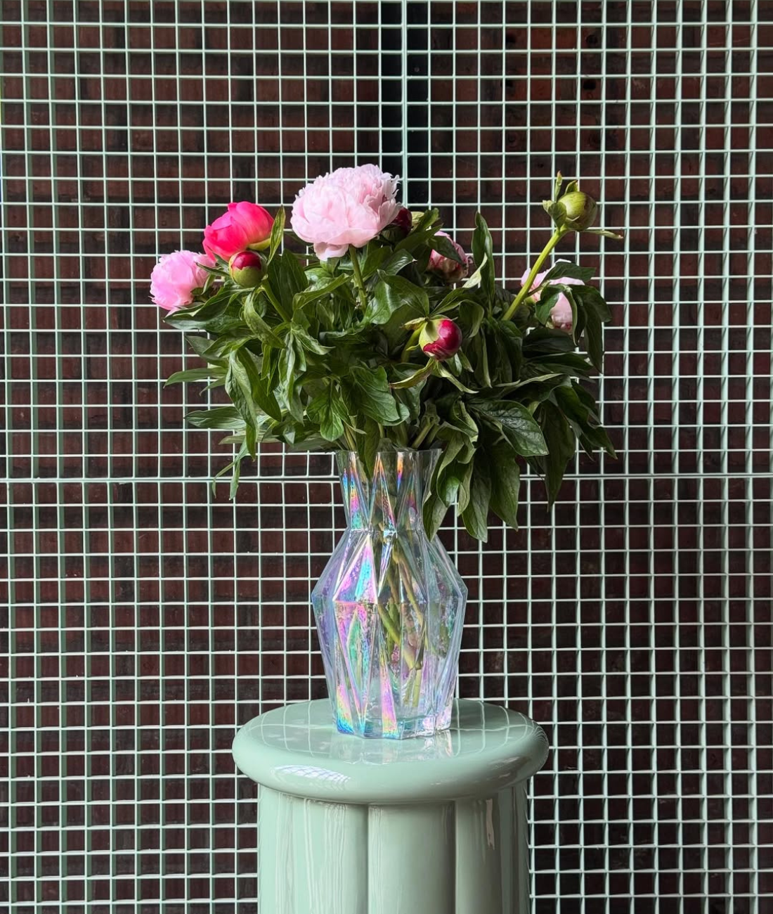 Váza FOLDS GLASS průhledná