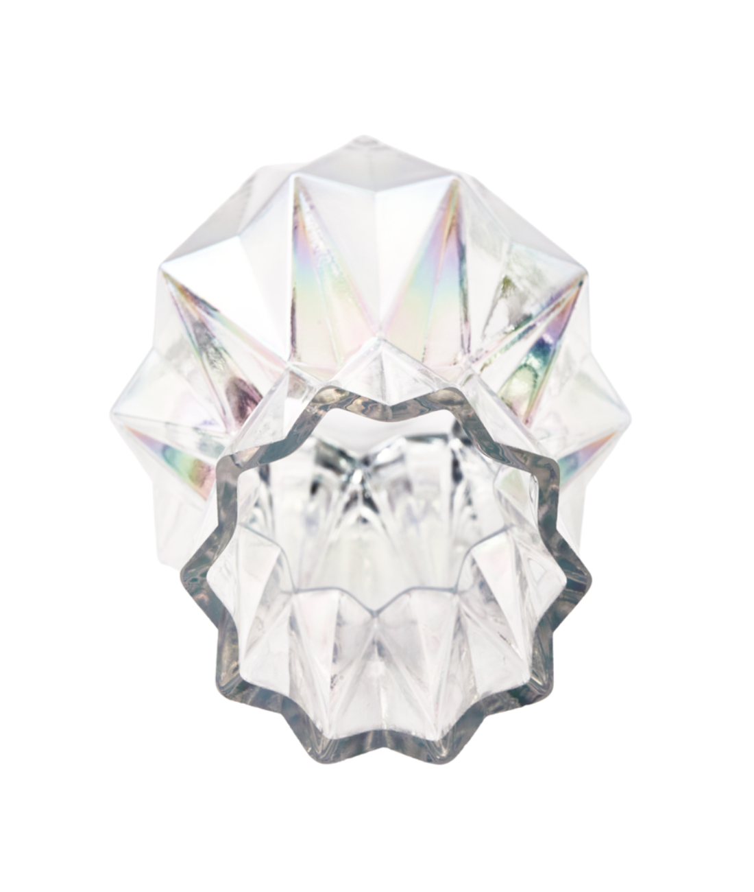 Váza FOLDS GLASS průhledná