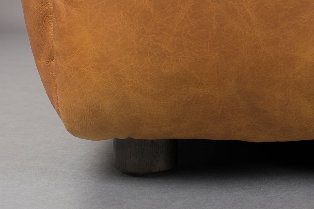 HACKMAN Modular Sofa - Central Element in Cognac Leather